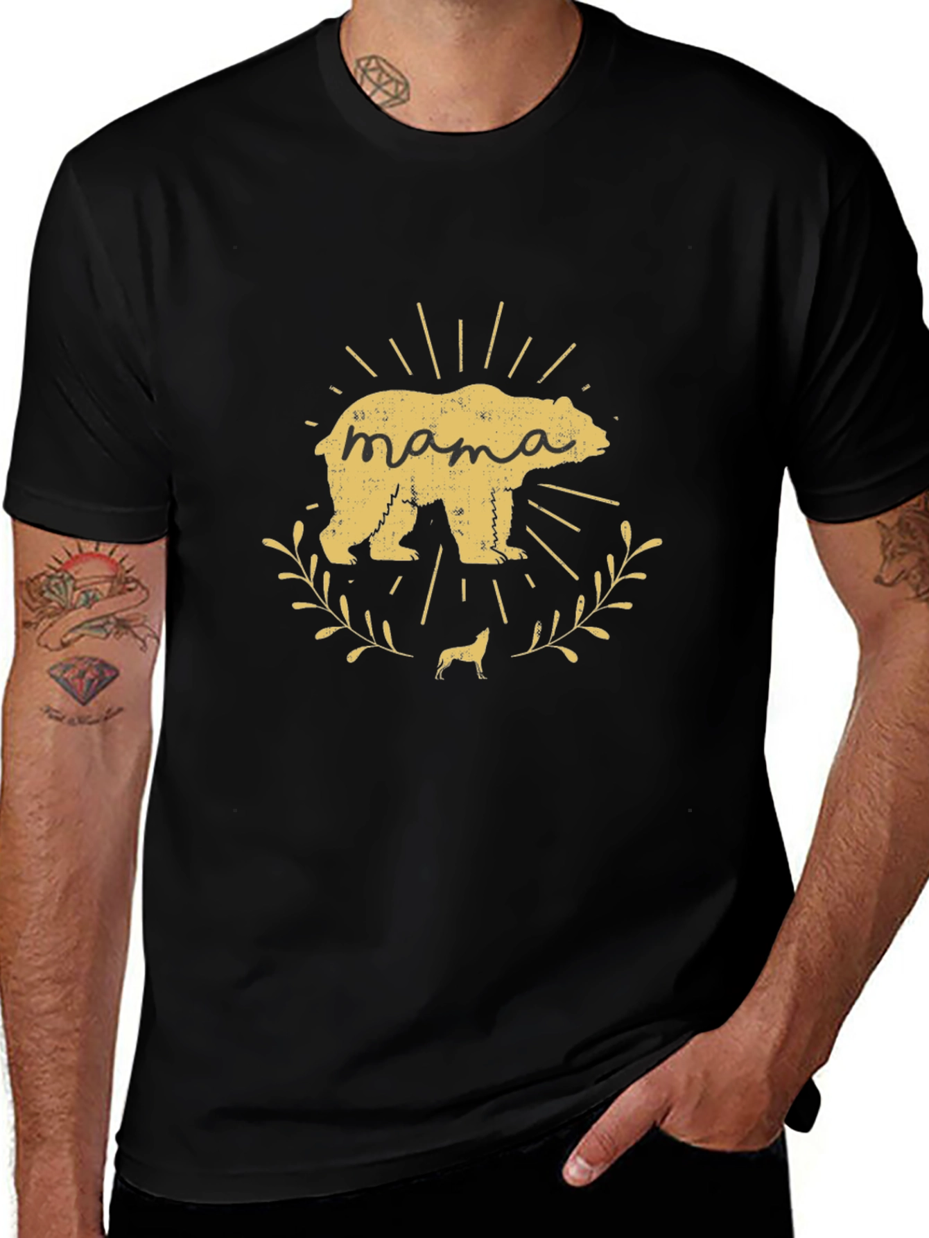 Mama Bear Graphic Tee - Cute Womens T-Shirt