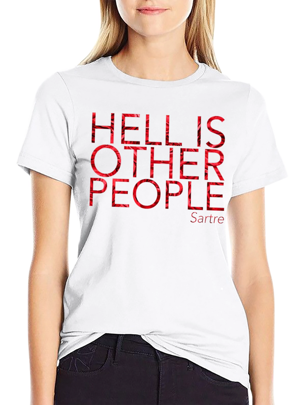 Hell Is Other People Sartre Graphic Tee