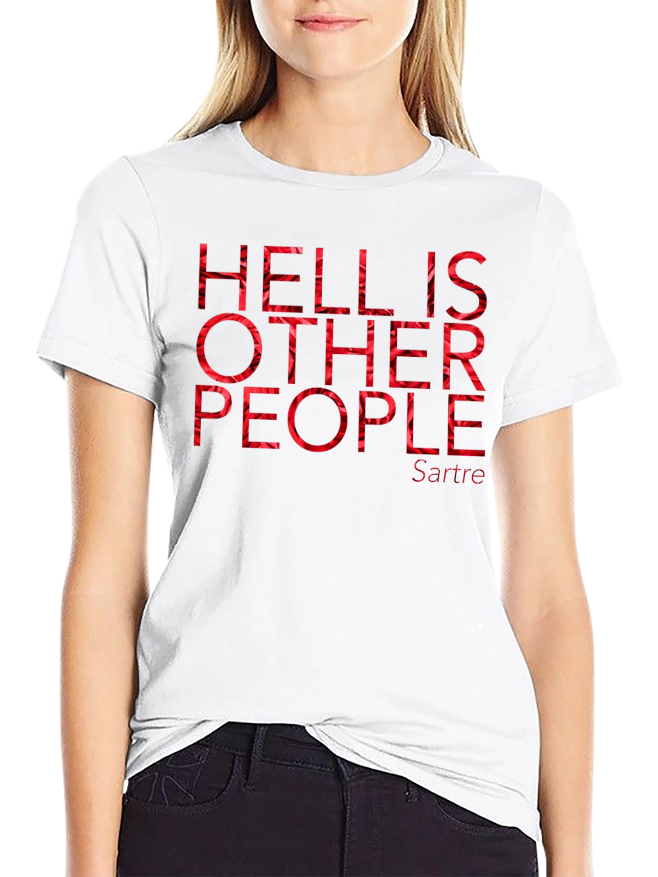 Hell Is Other People Sartre Graphic Tee