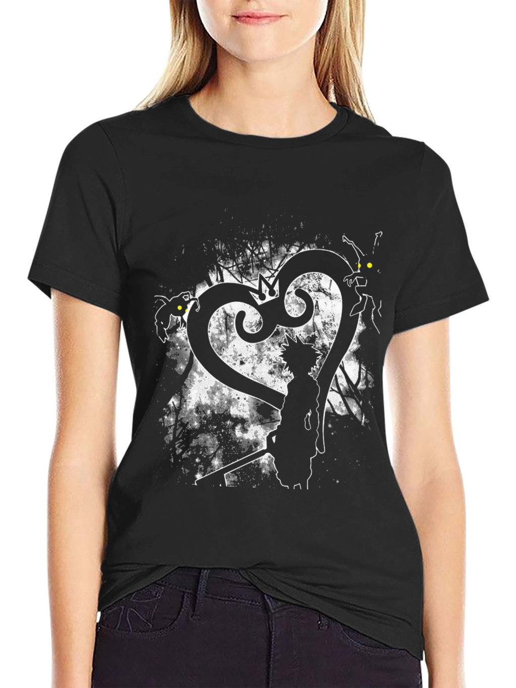 Kingdom Hearts Silhouette Graphic T-Shirt