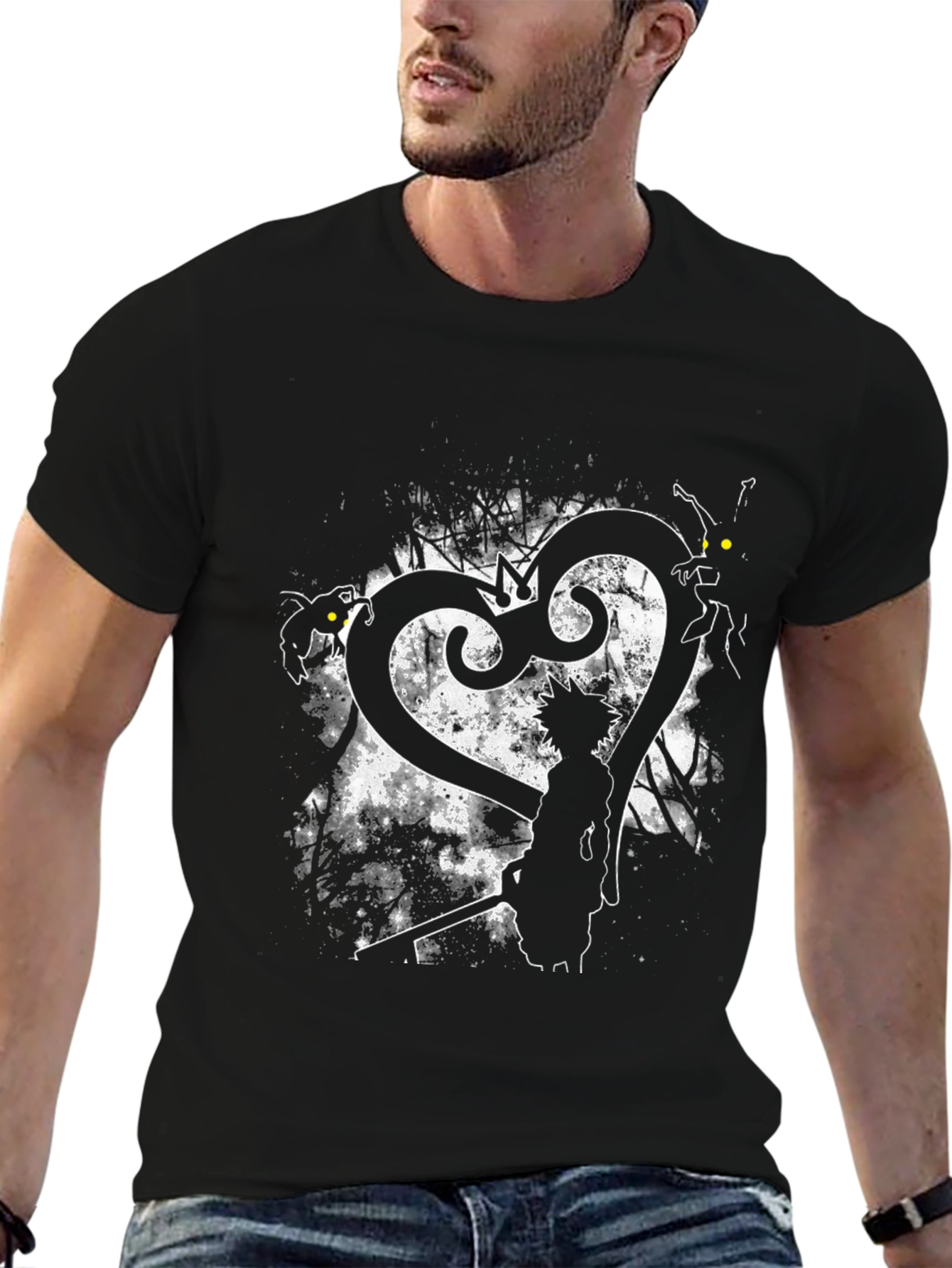 Kingdom Hearts Silhouette Graphic T-Shirt