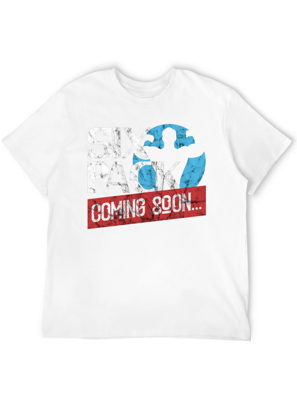 Six Pack Coming Soon Mens Black T-Shirt