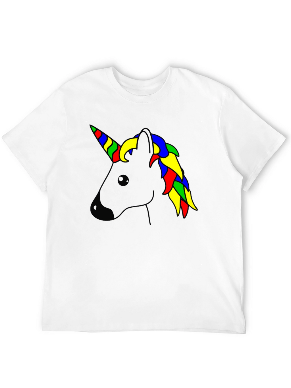 Unicorn Head Black T-Shirt