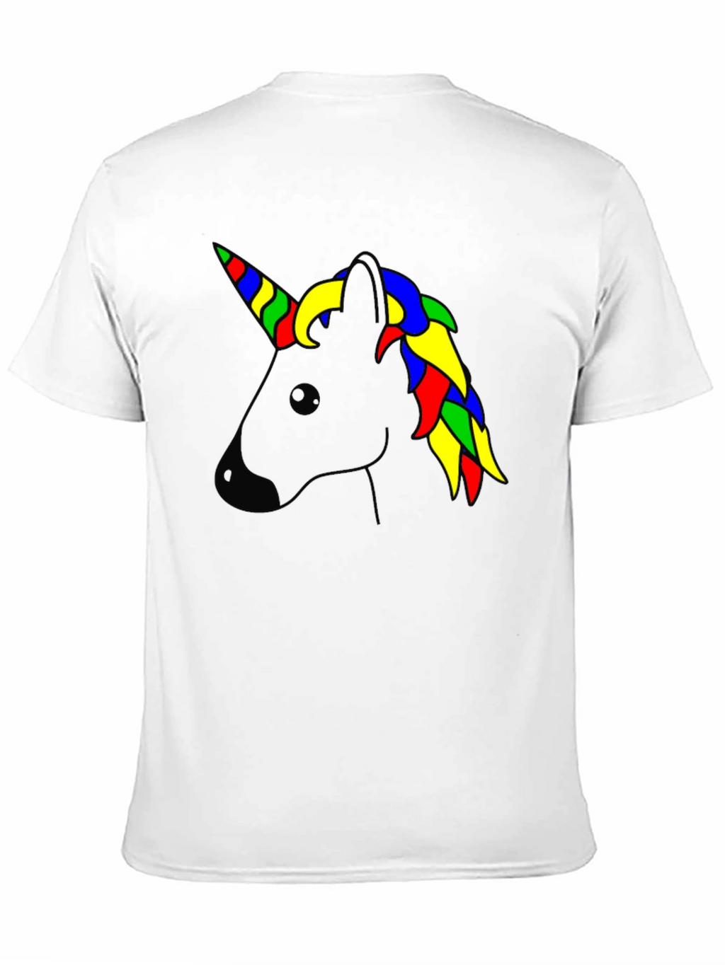 Unicorn Head Black T-Shirt