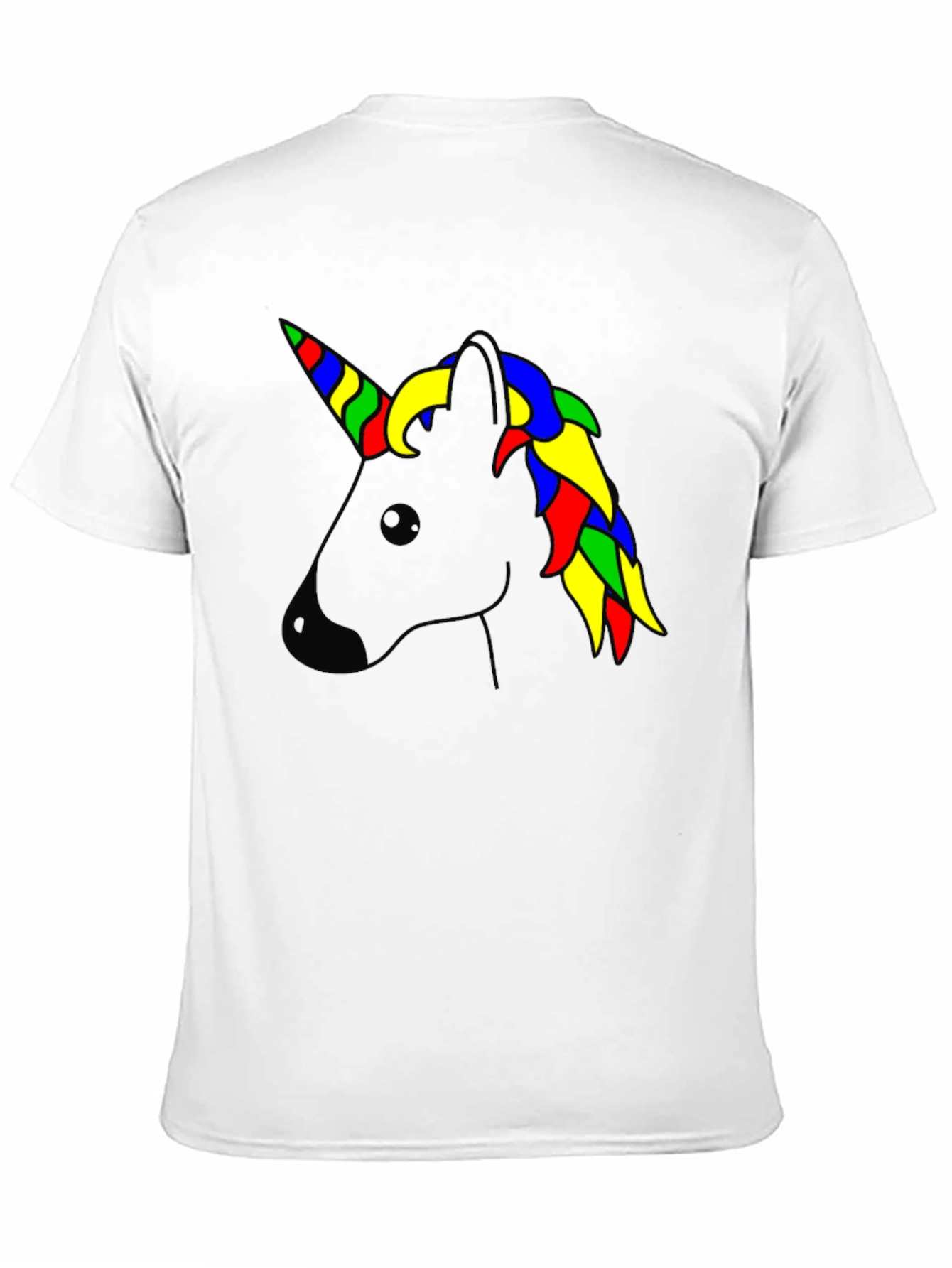 Unicorn Head Black T-Shirt