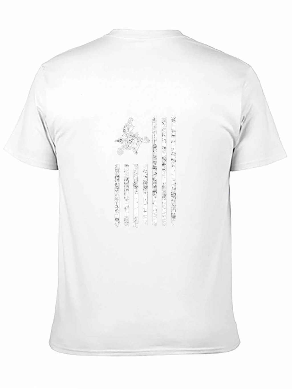 Distressed ATV American Flag Graphic Tee