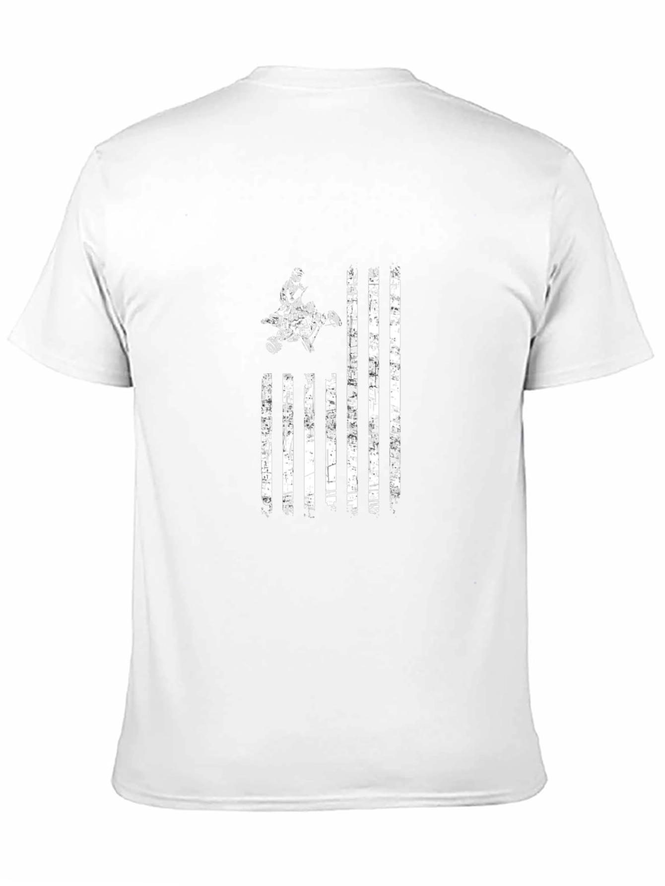 Distressed ATV American Flag Graphic Tee
