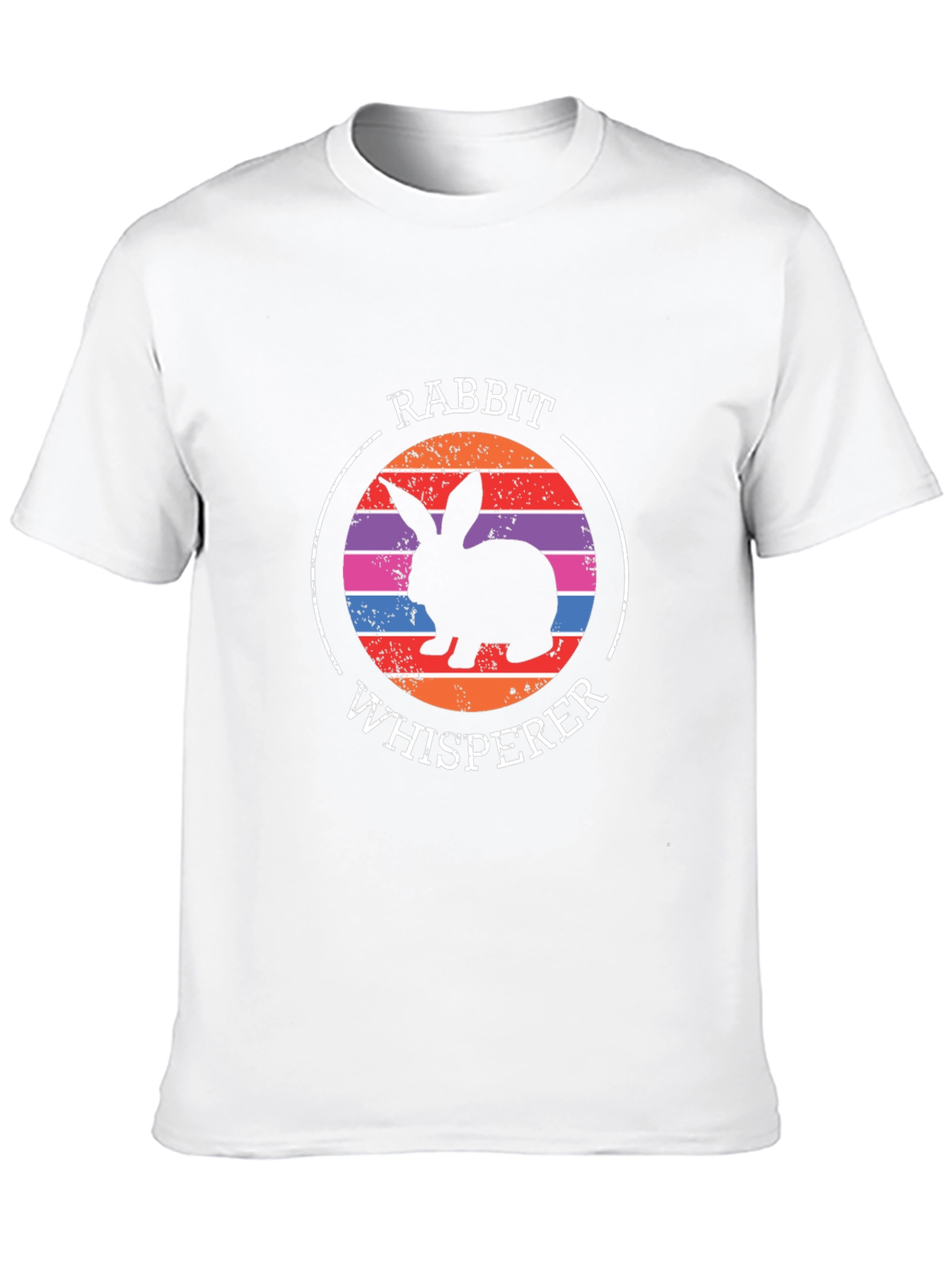 Rabbit Whisperer Graphic Tee - Unisex Black T-Shirt
