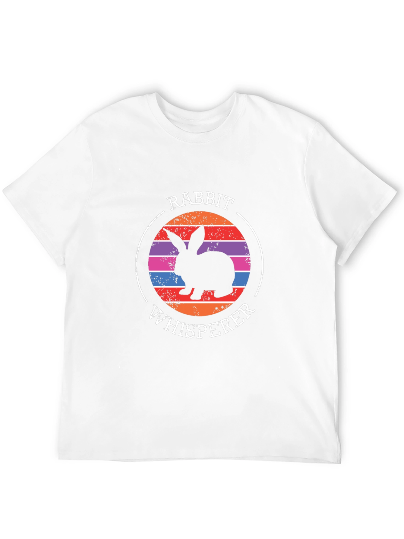 Rabbit Whisperer Graphic Tee - Unisex Black T-Shirt