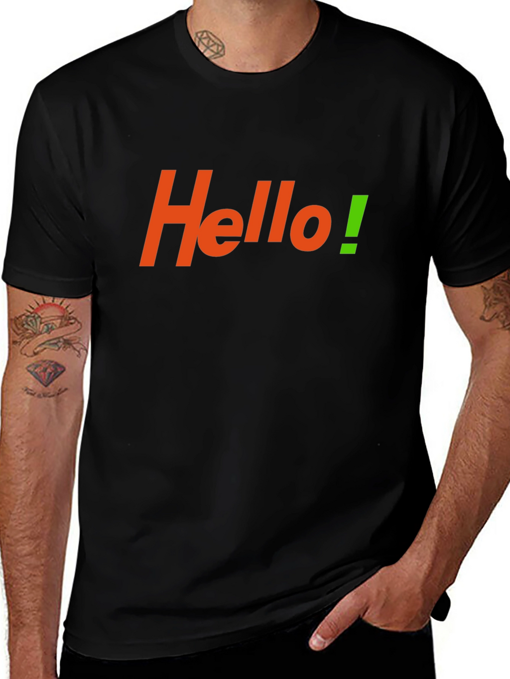 Hello T-Shirt - Casual Cotton Tee
