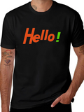 Hello T-Shirt - Casual Cotton Tee