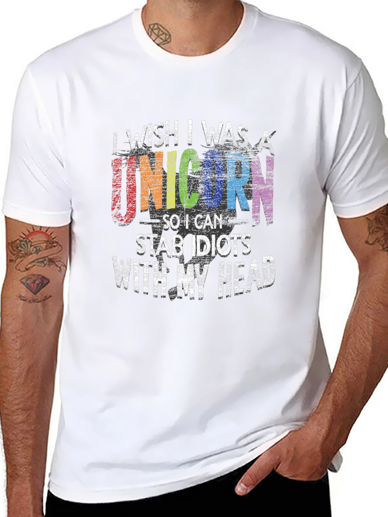Unicorn Stab Idiots T-Shirt