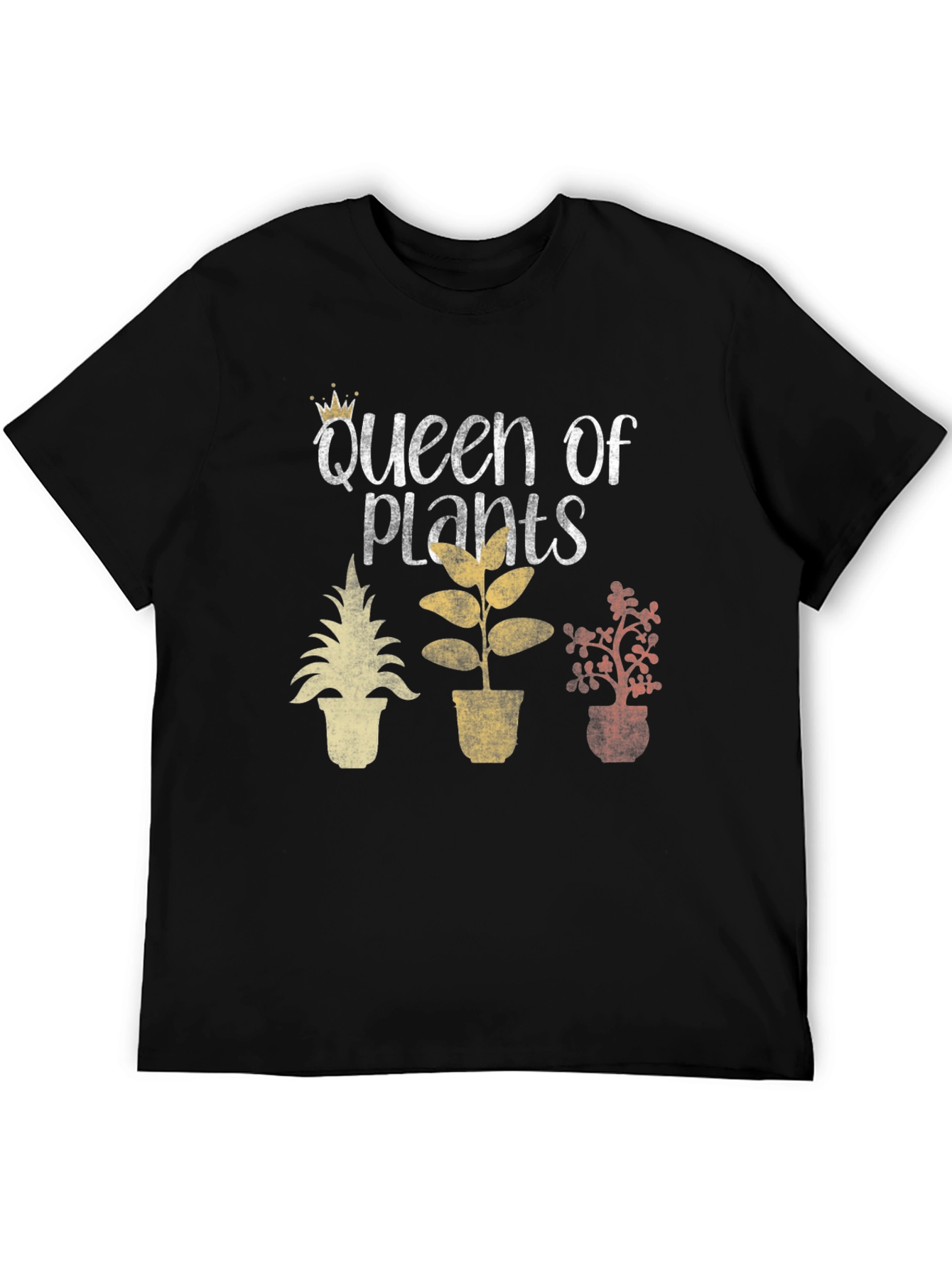 Queen of Plants Graphic Tee - Black Cotton Shirt