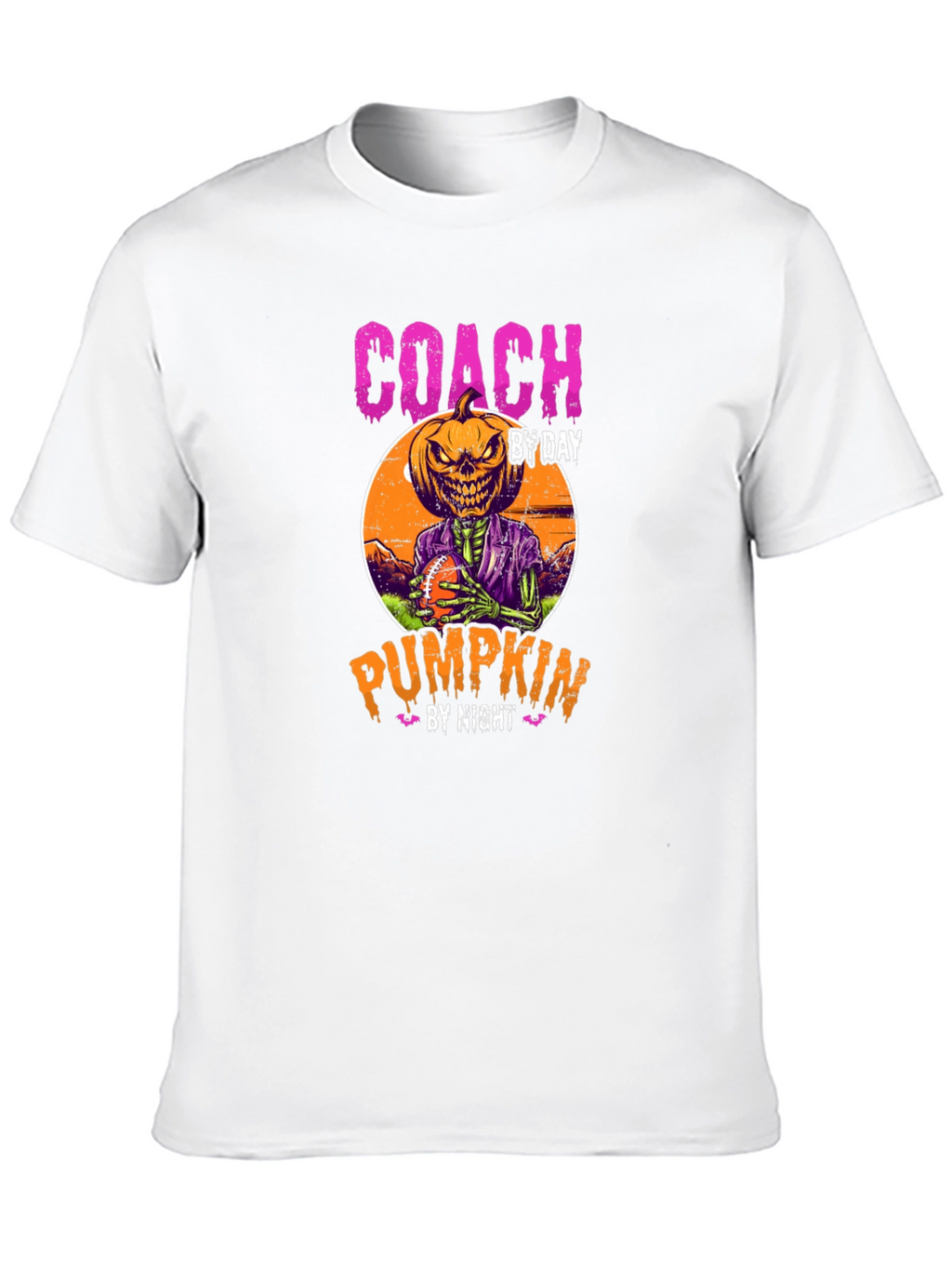 Coach By Day Pumpkin By Night Halloween T-Shirt