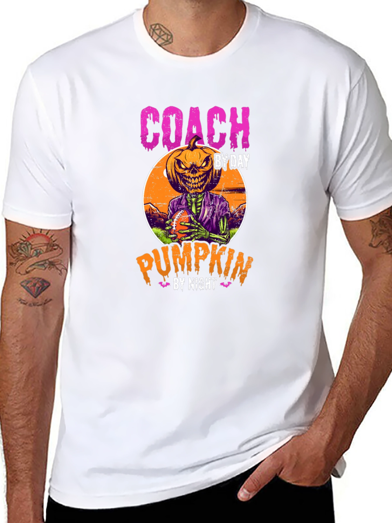 Coach By Day Pumpkin By Night Halloween T-Shirt
