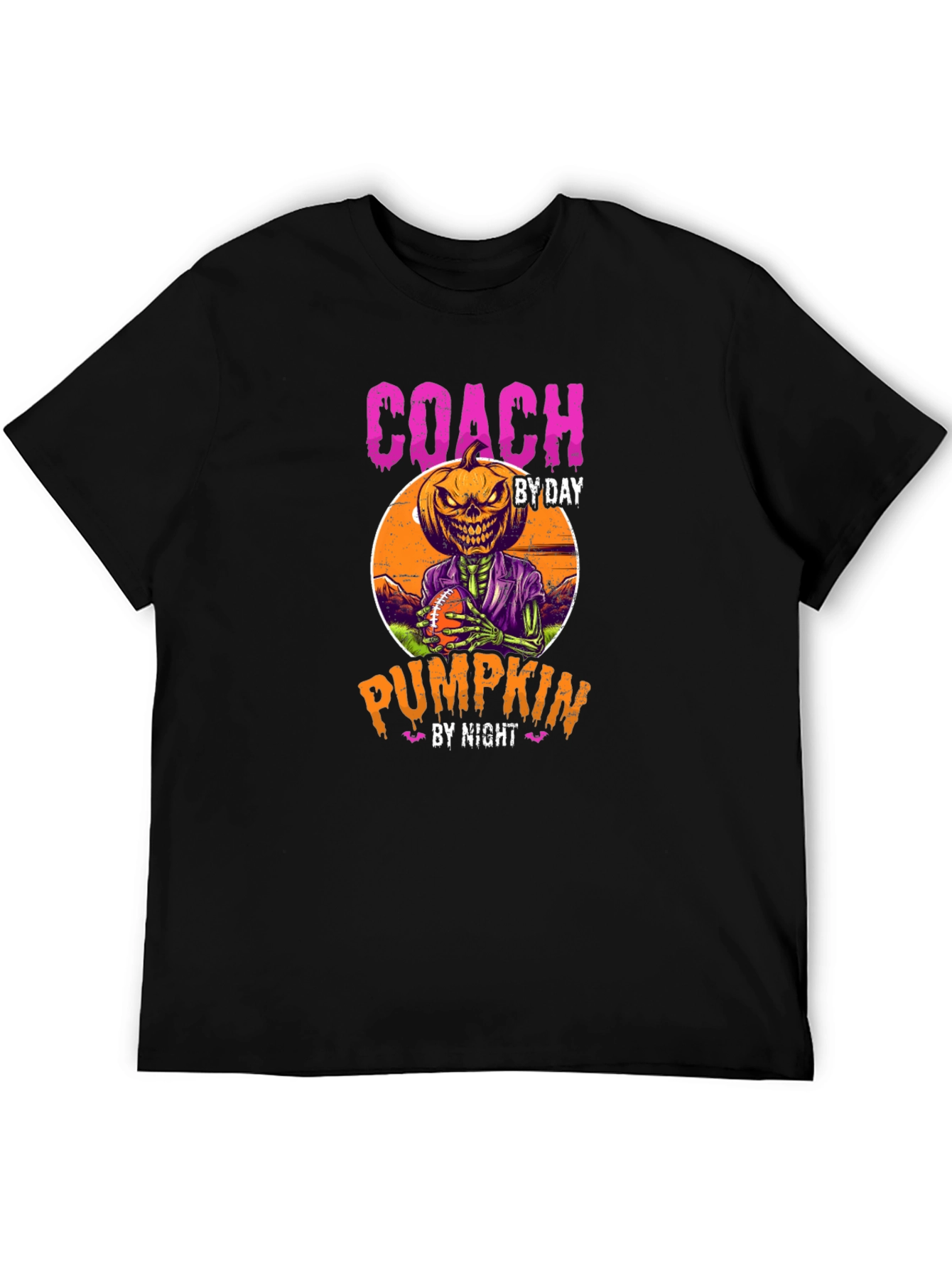 Coach By Day Pumpkin By Night Halloween T-Shirt