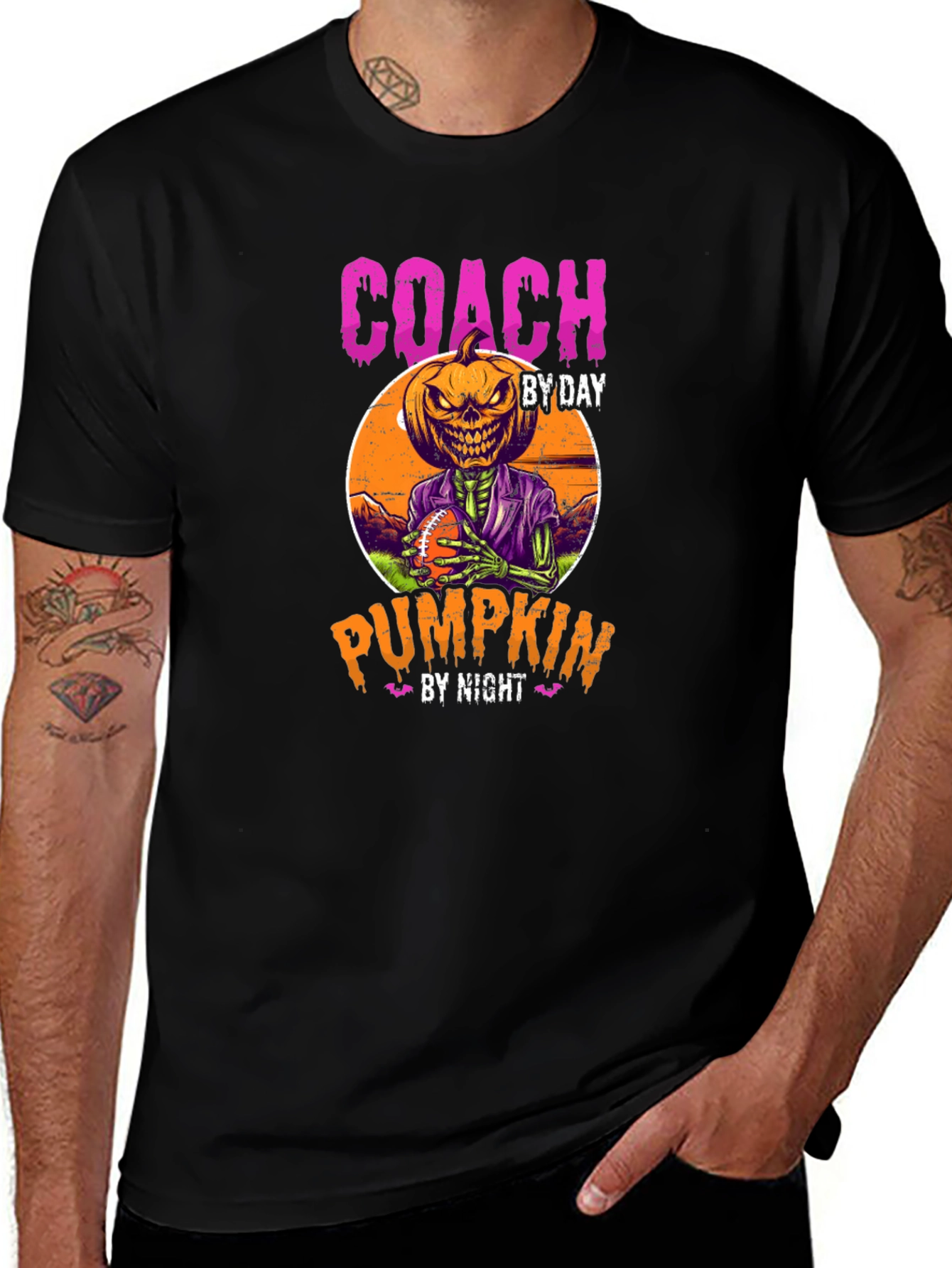 Coach By Day Pumpkin By Night Halloween T-Shirt