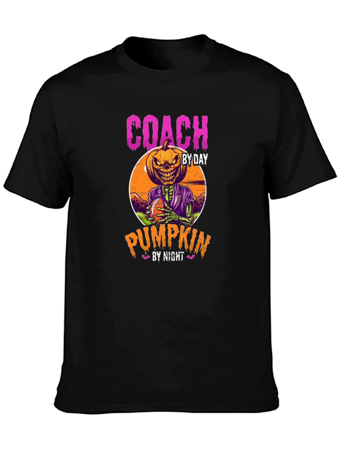 Coach By Day Pumpkin By Night Halloween T-Shirt