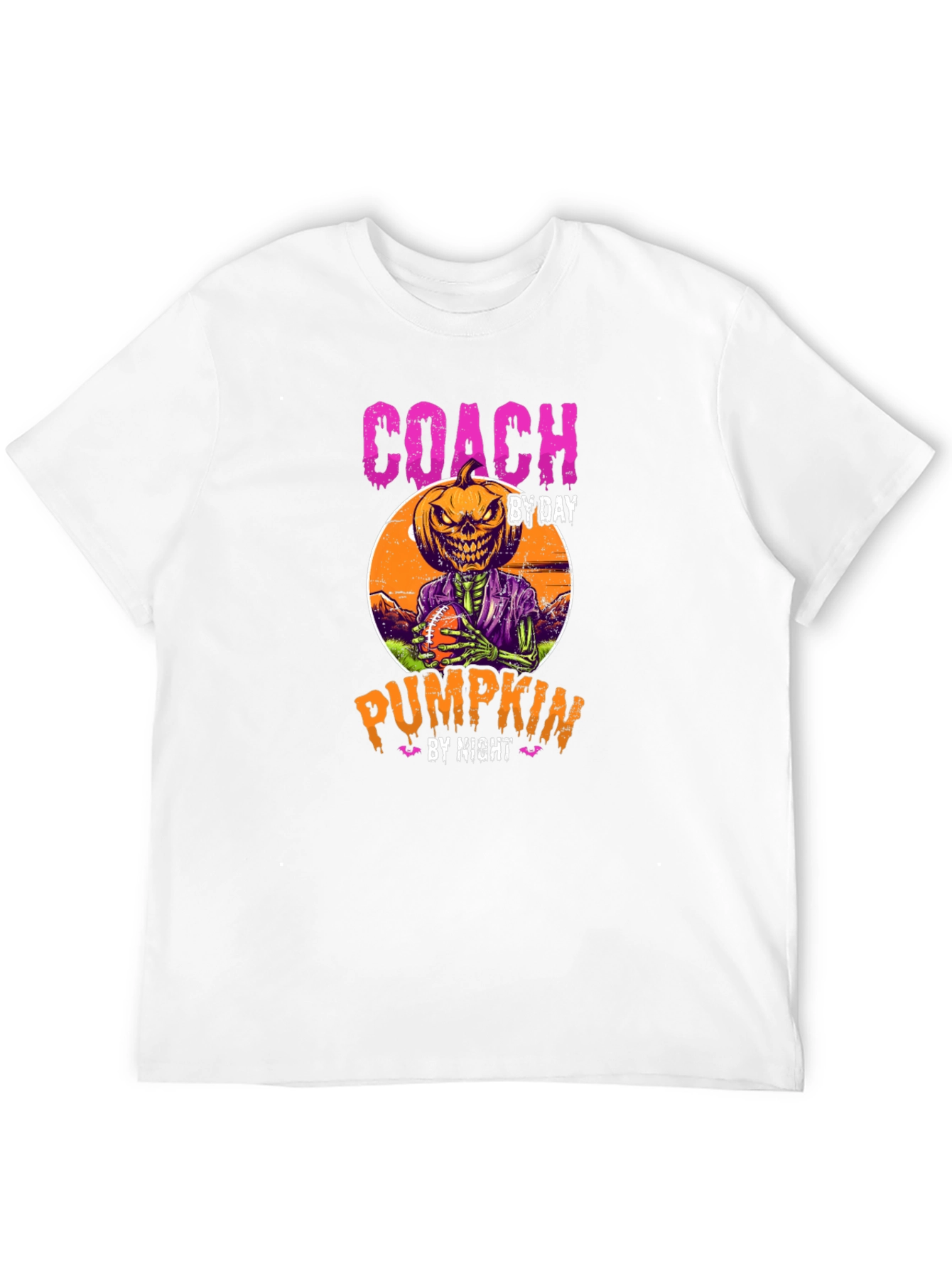 Coach By Day Pumpkin By Night Halloween T-Shirt