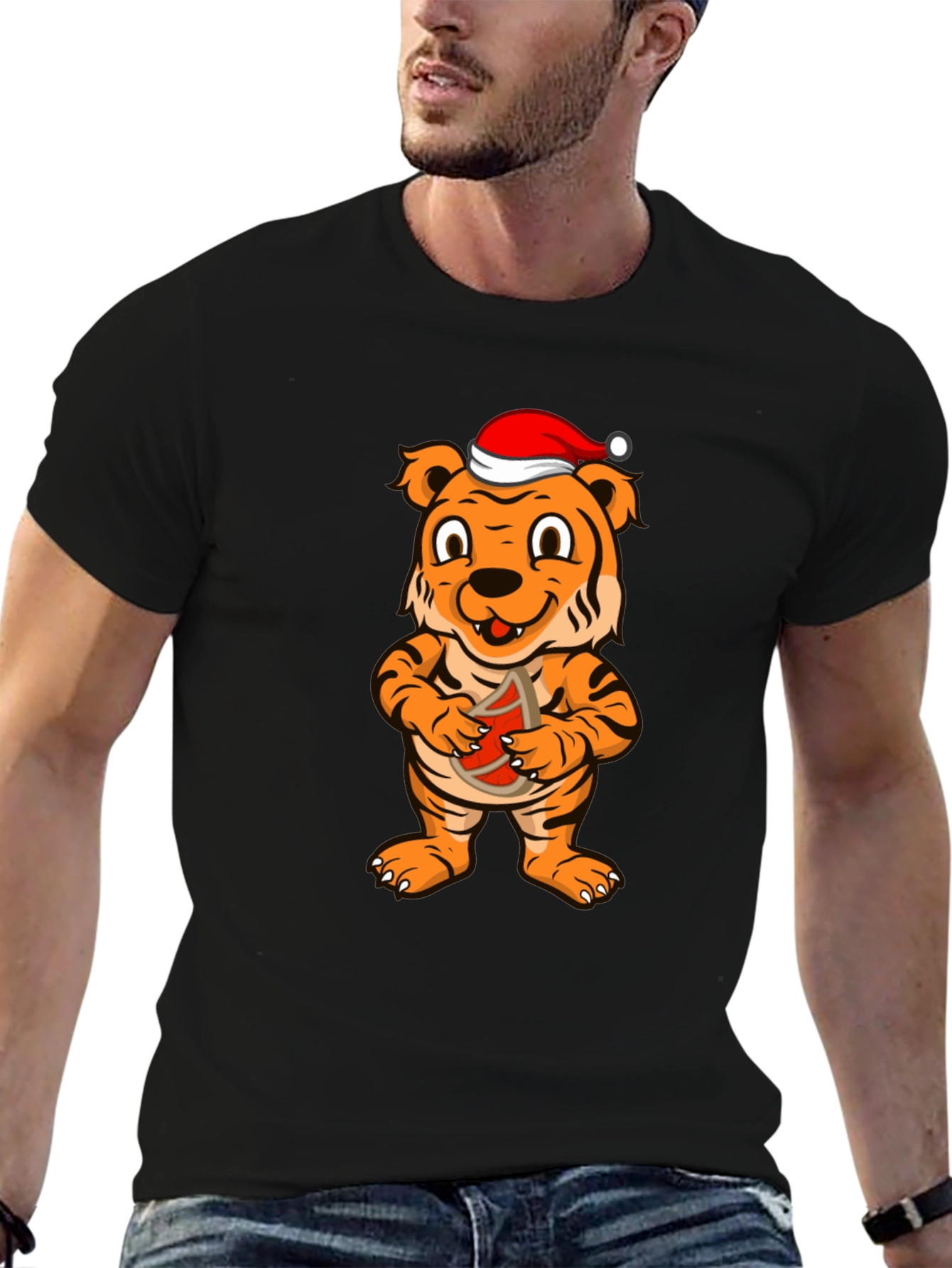 Festive Tiger Graphic Tee