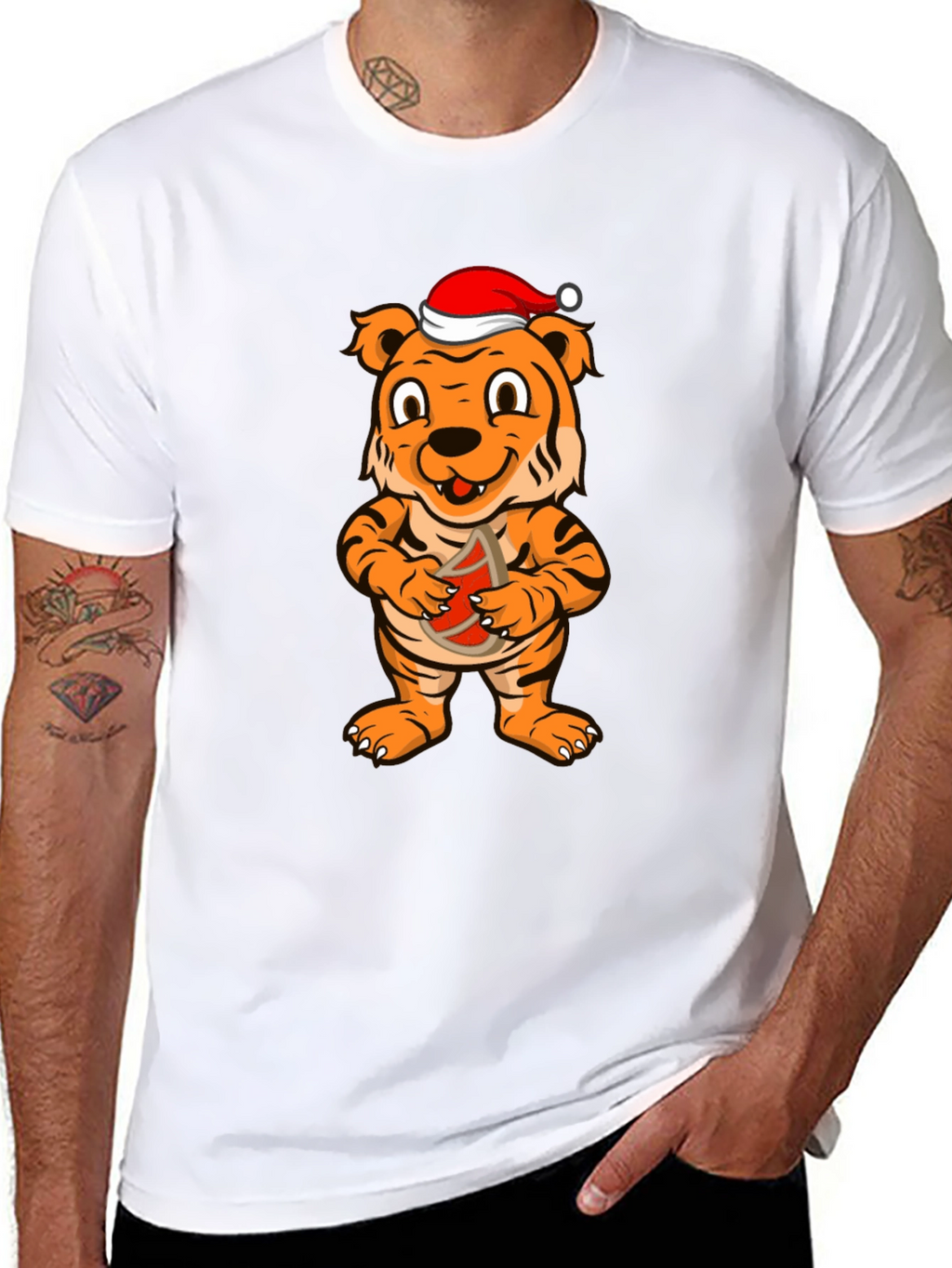 Festive Tiger Graphic Tee