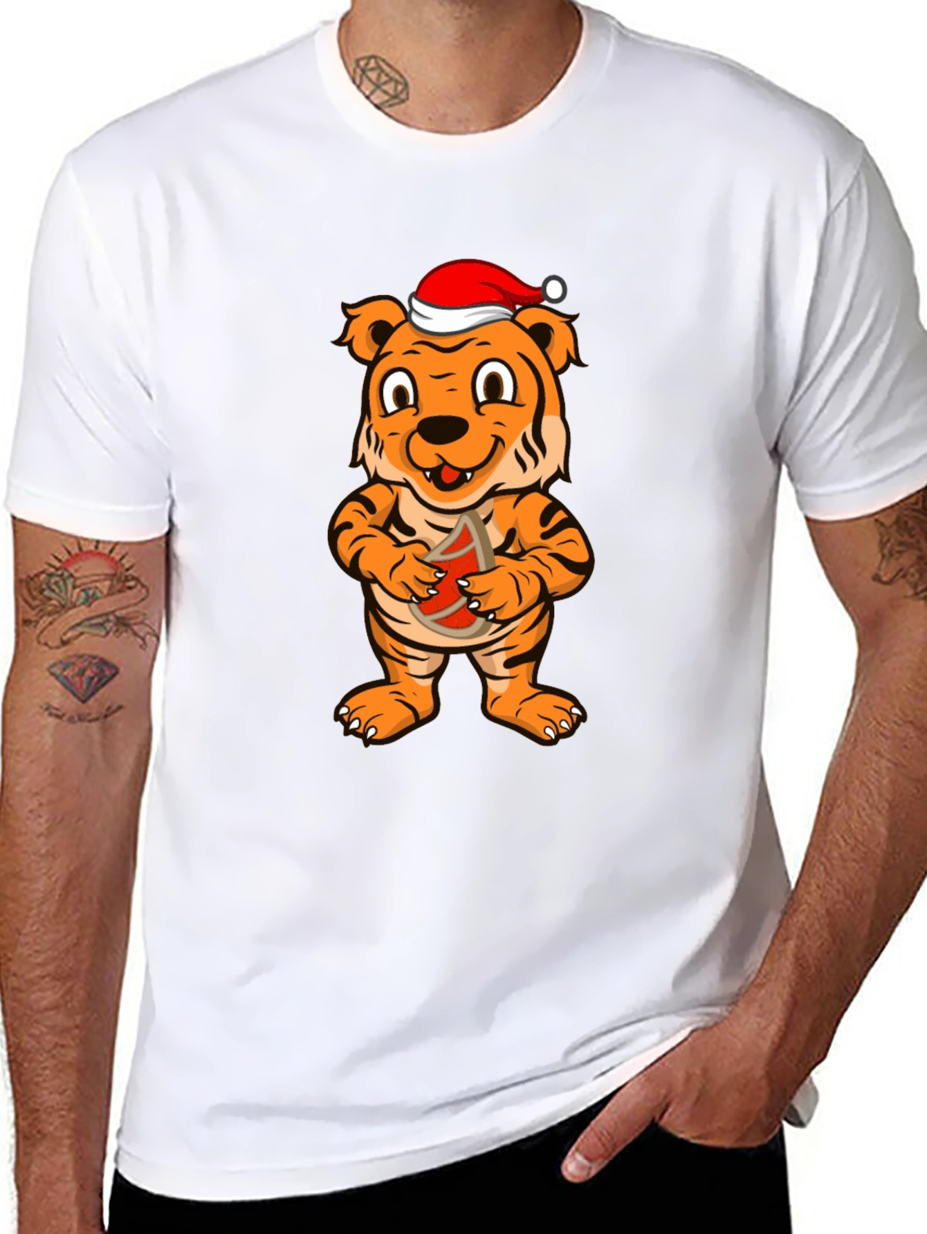 Festive Tiger Graphic Tee