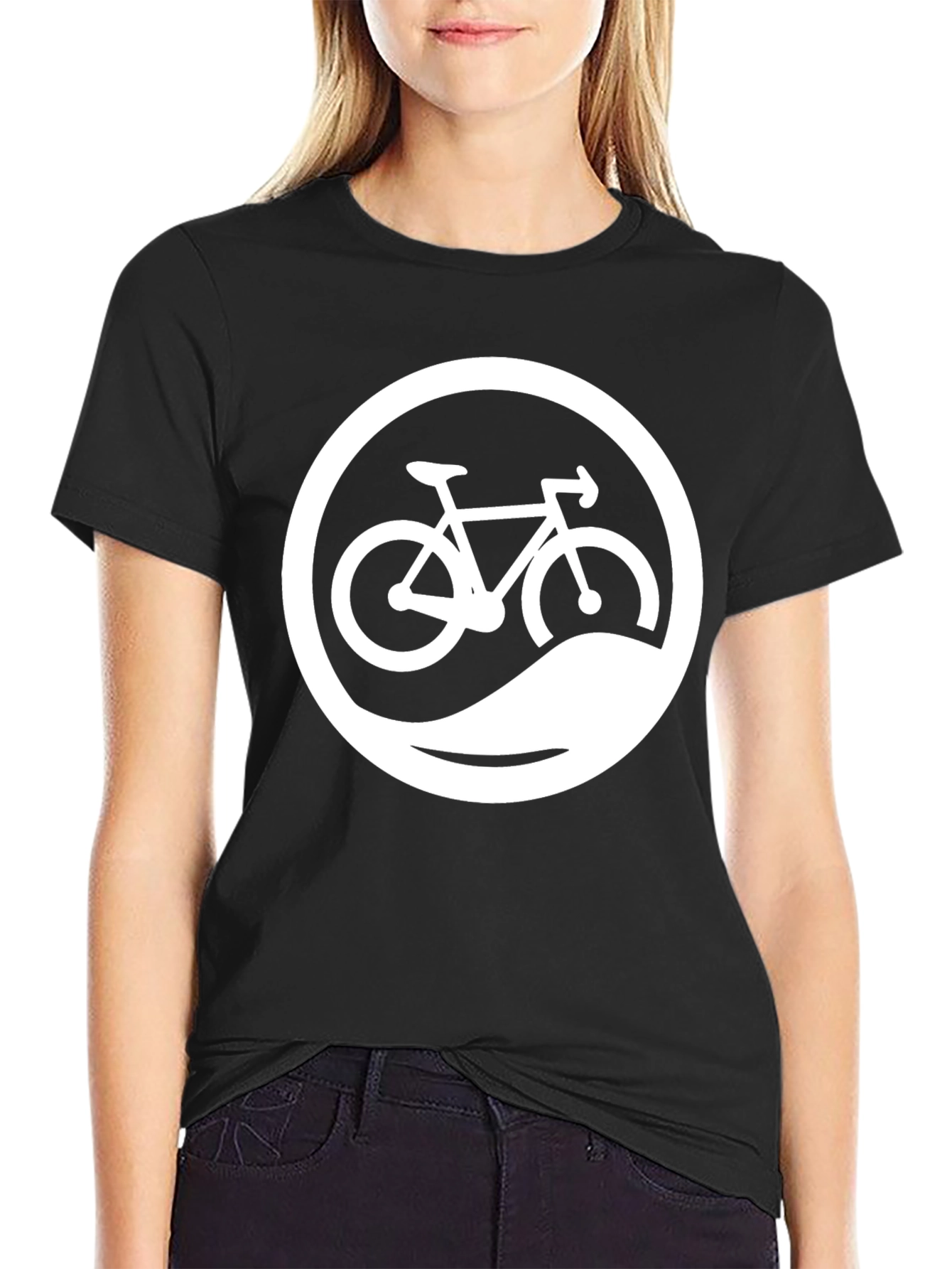 Cool Bike Graphic Black Tee