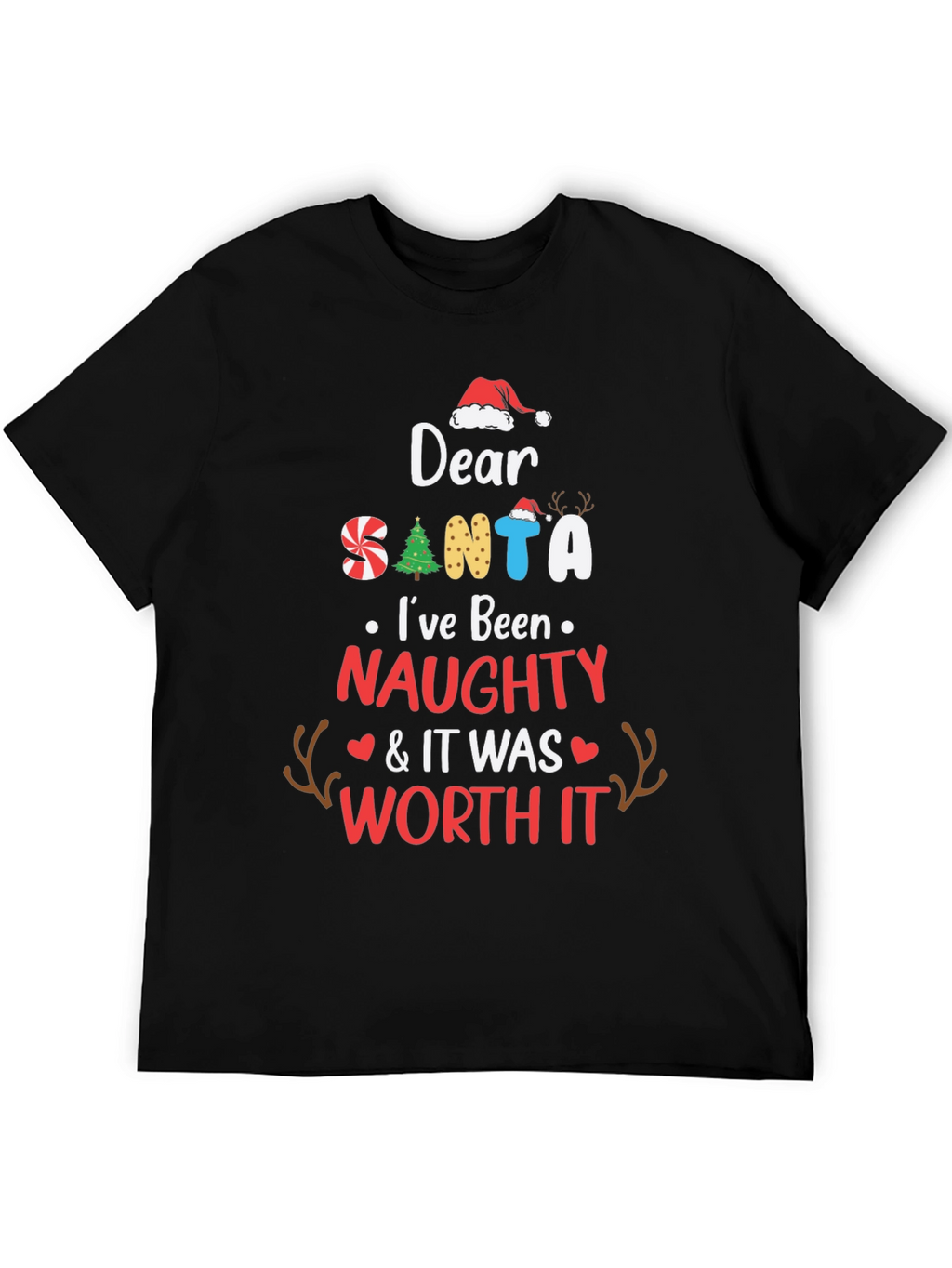 Naughty Santa T-Shirt: Worth It Design