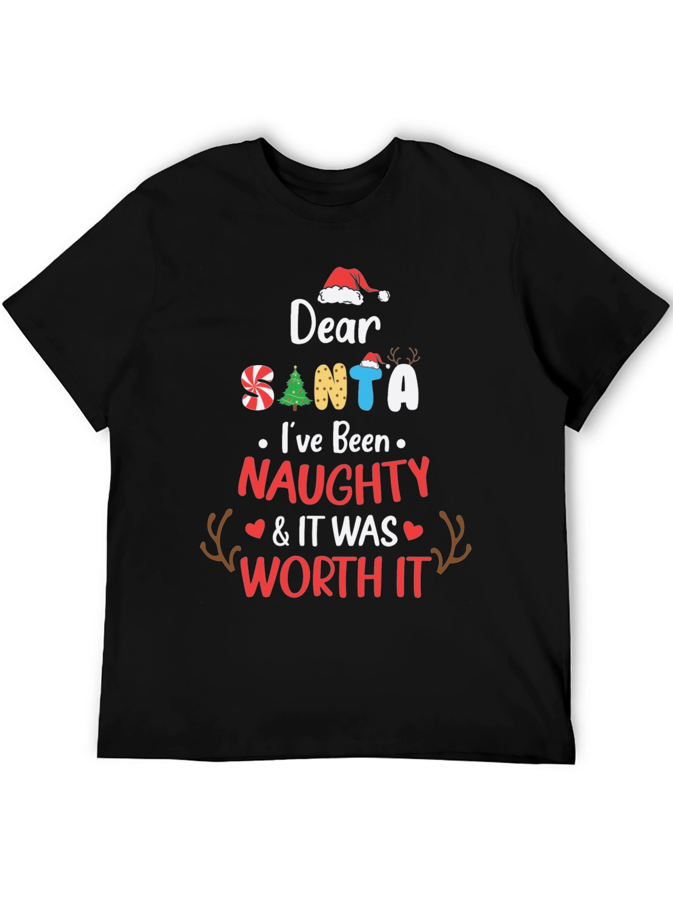 Naughty Santa T-Shirt: Worth It Design