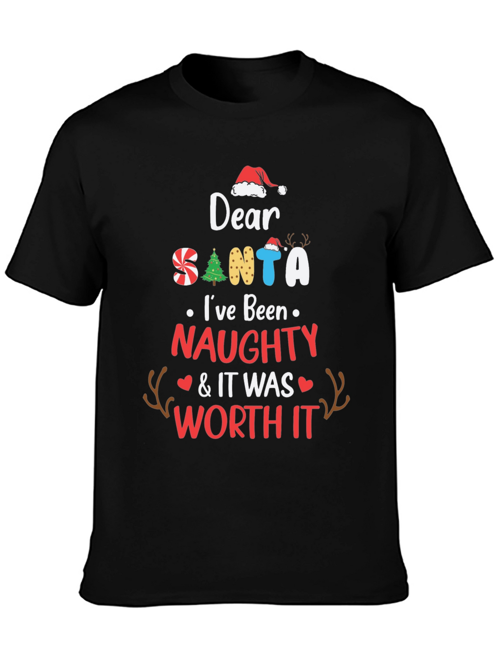 Naughty Santa T-Shirt: Worth It Design
