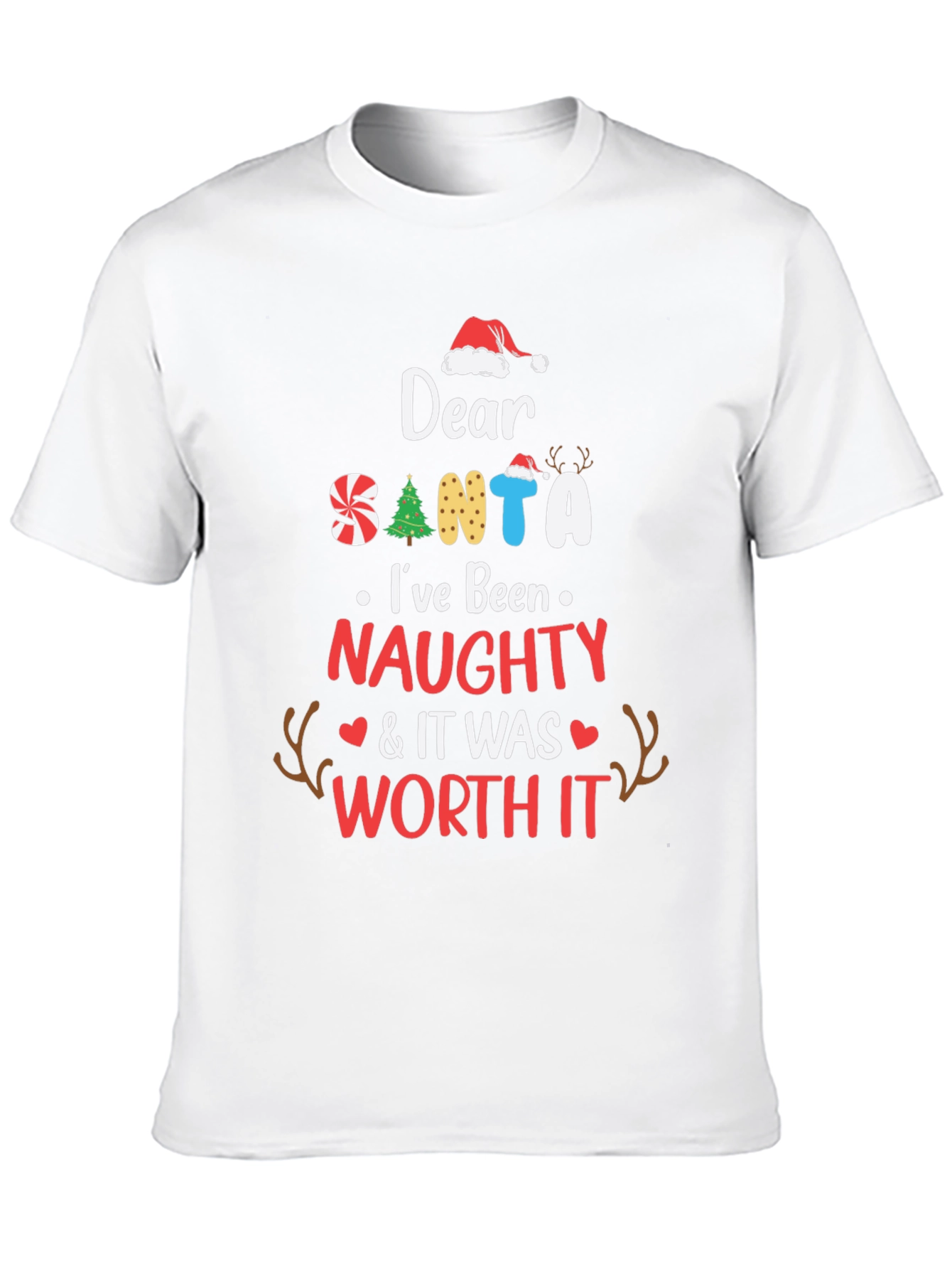 Naughty Santa T-Shirt: Worth It Design