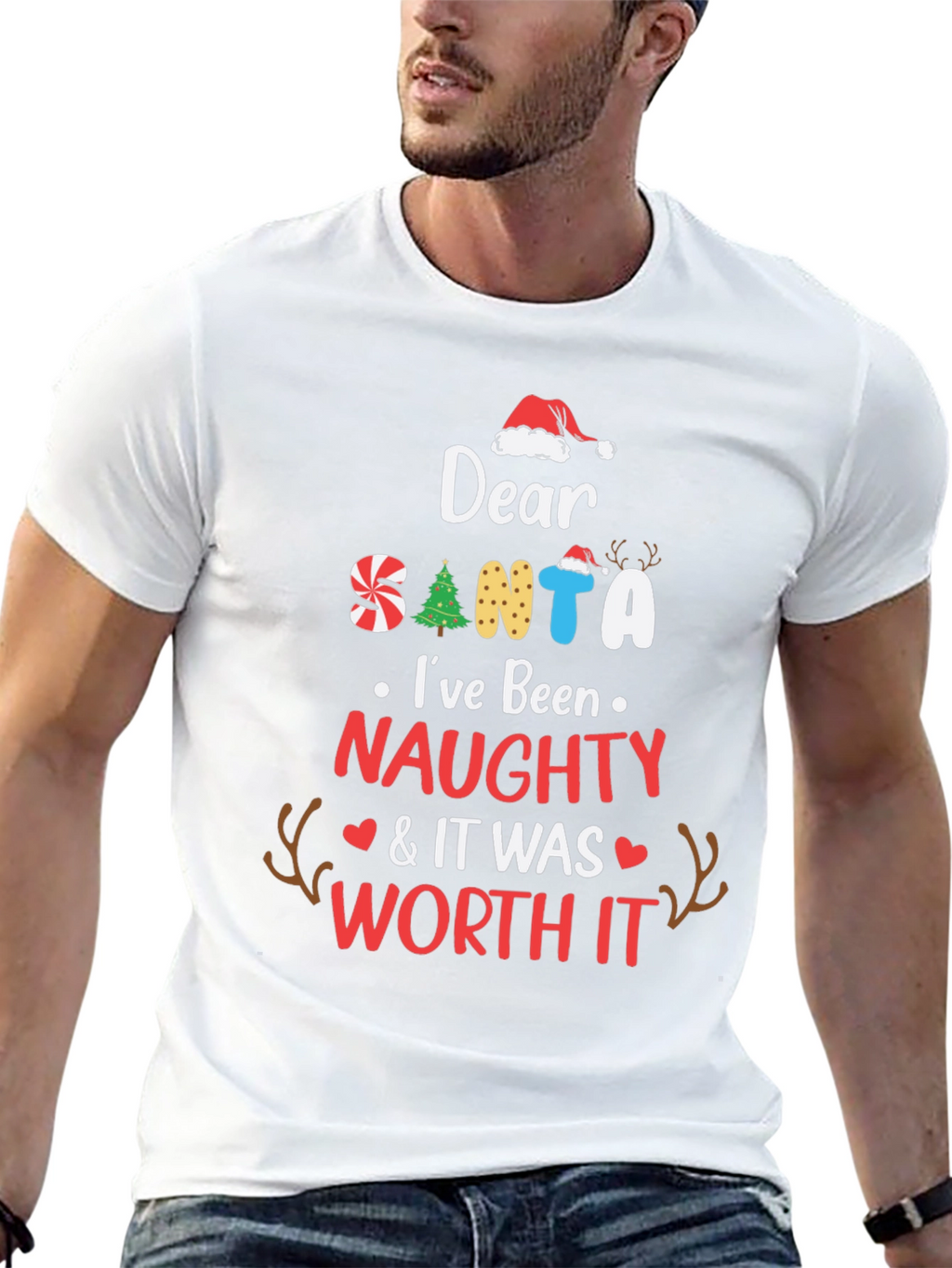 Naughty Santa T-Shirt: Worth It Design
