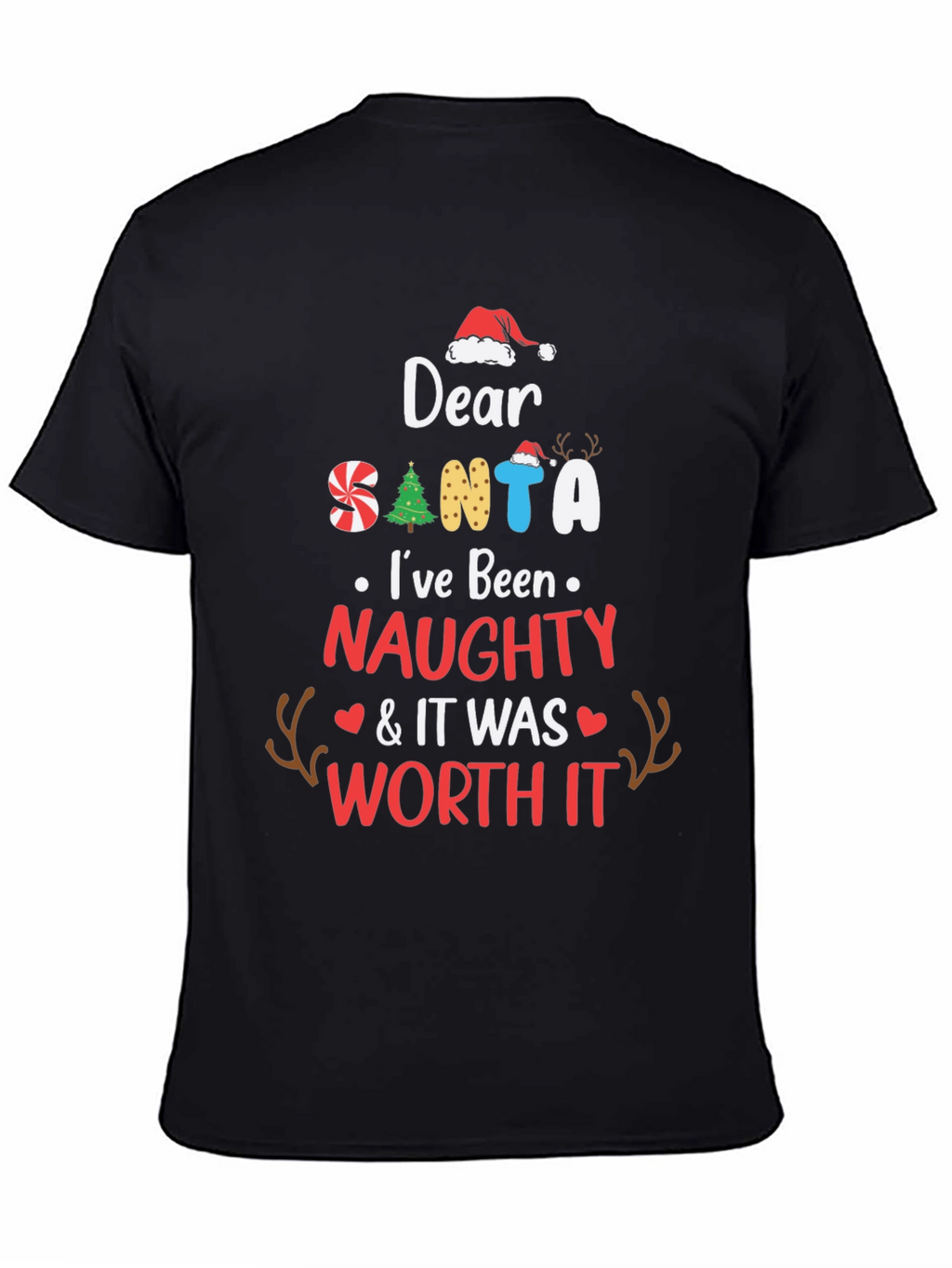 Naughty Santa T-Shirt: Worth It Design