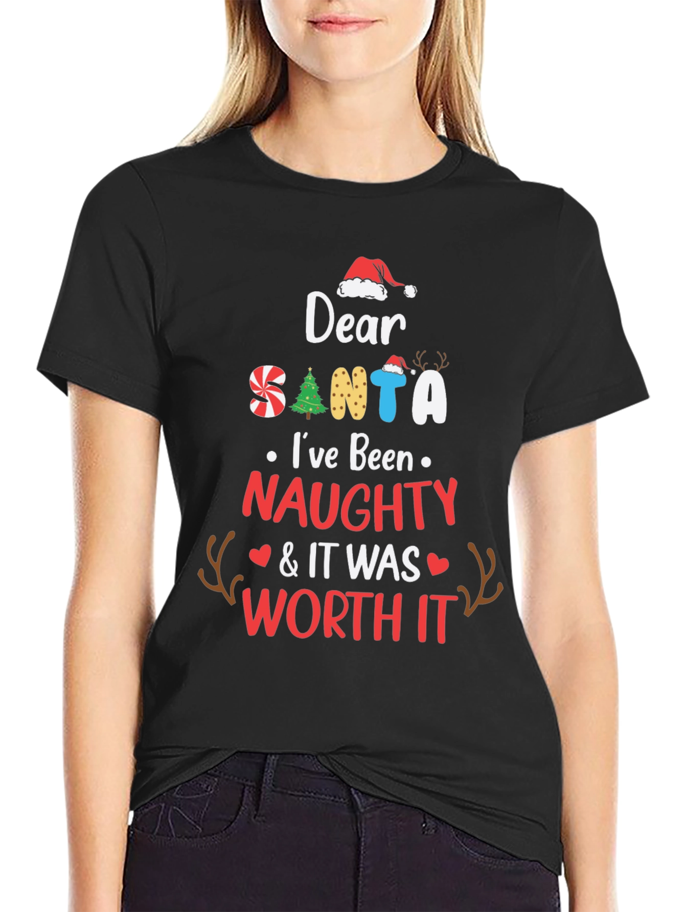 Naughty Santa T-Shirt: Worth It Design