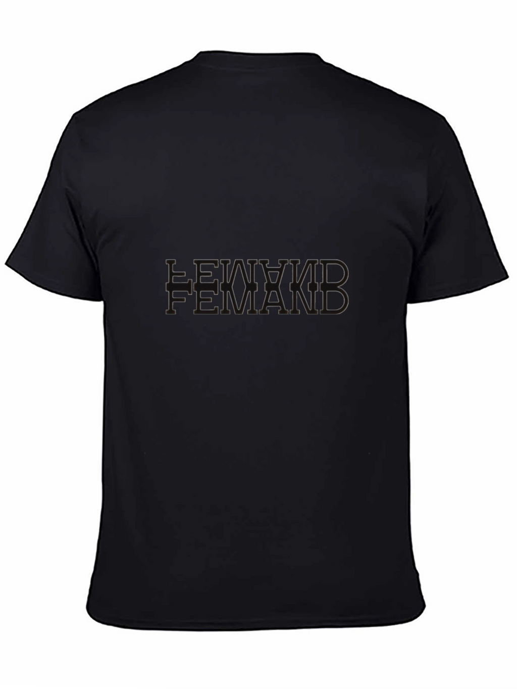 Black Graphic Tee:  LEWMKID FEMAKID Design