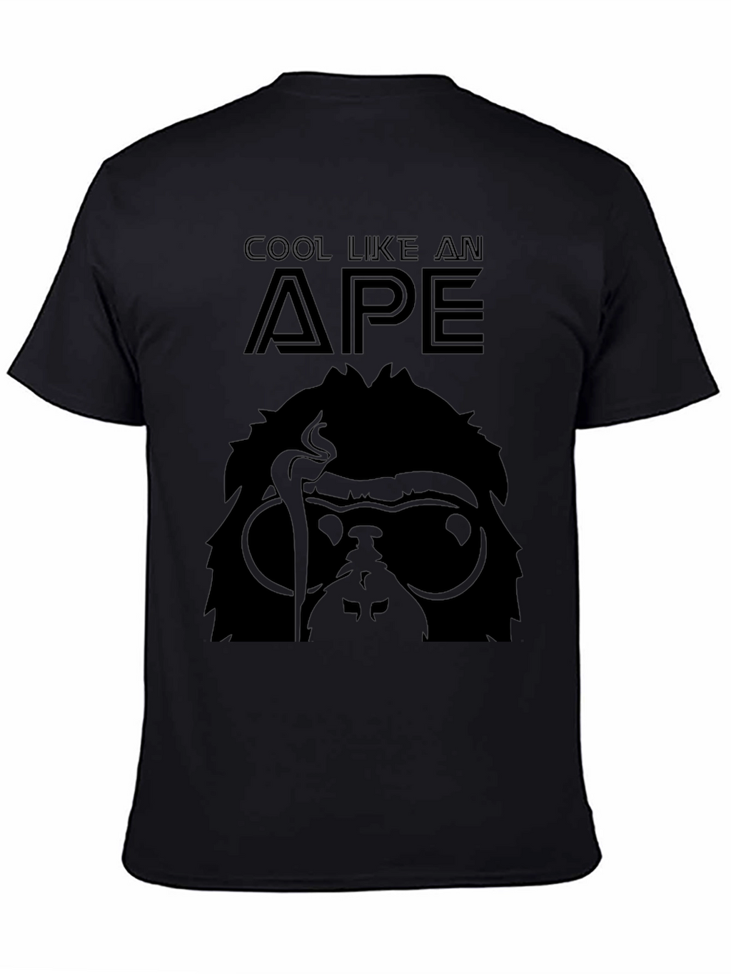 Cool Ape Graphic T-Shirt - Black