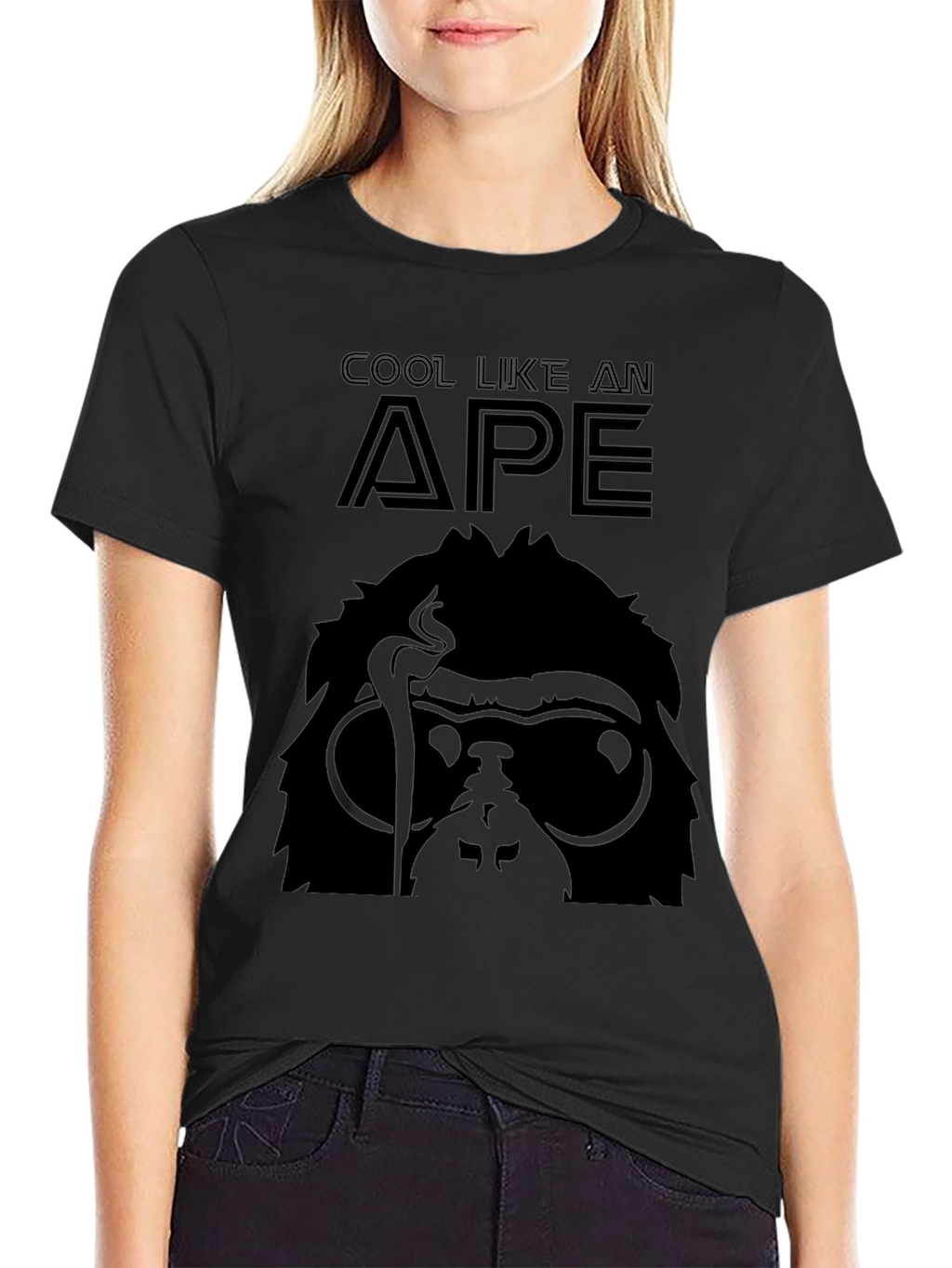 Cool Ape Graphic T-Shirt - Black