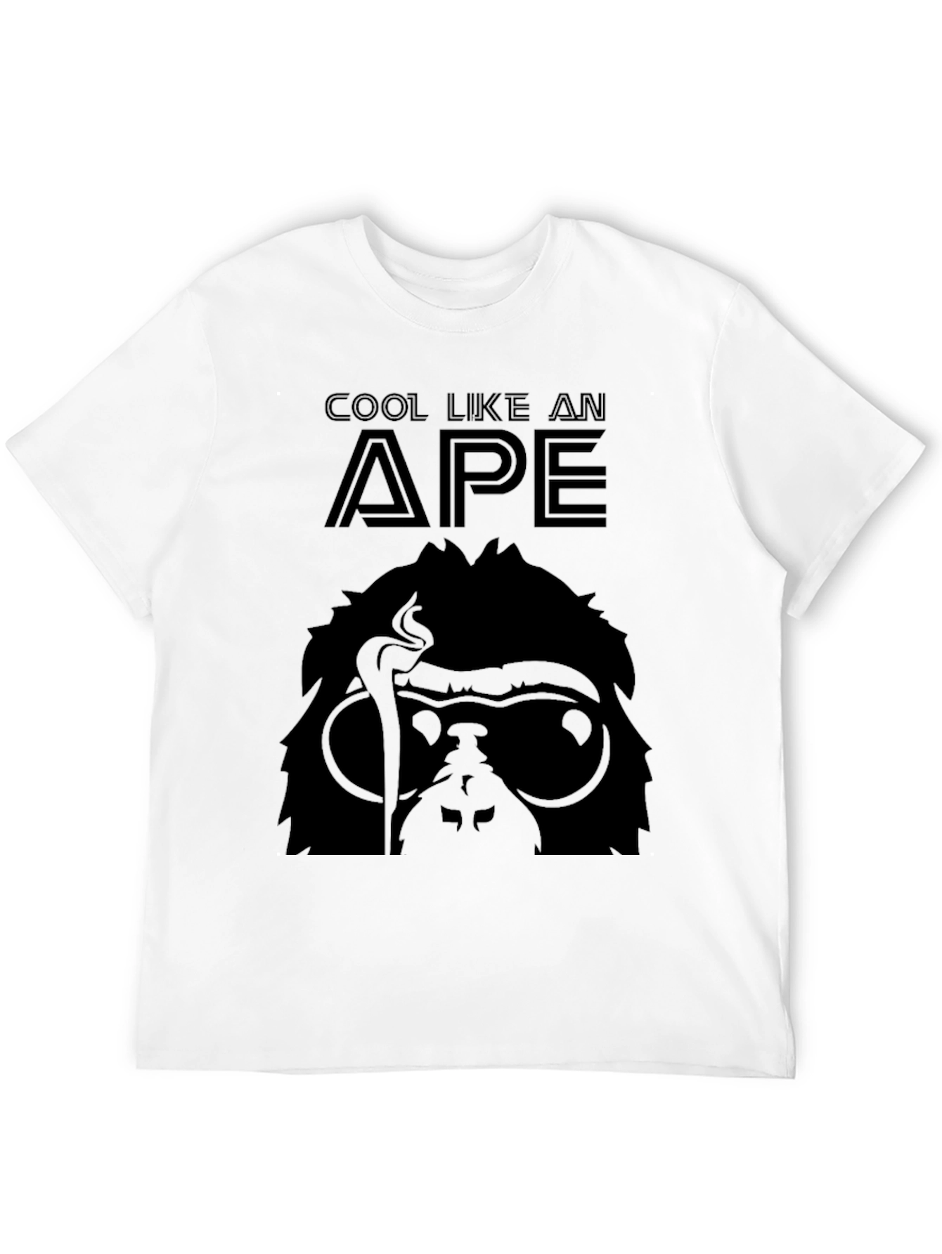 Cool Ape Graphic T-Shirt - Black