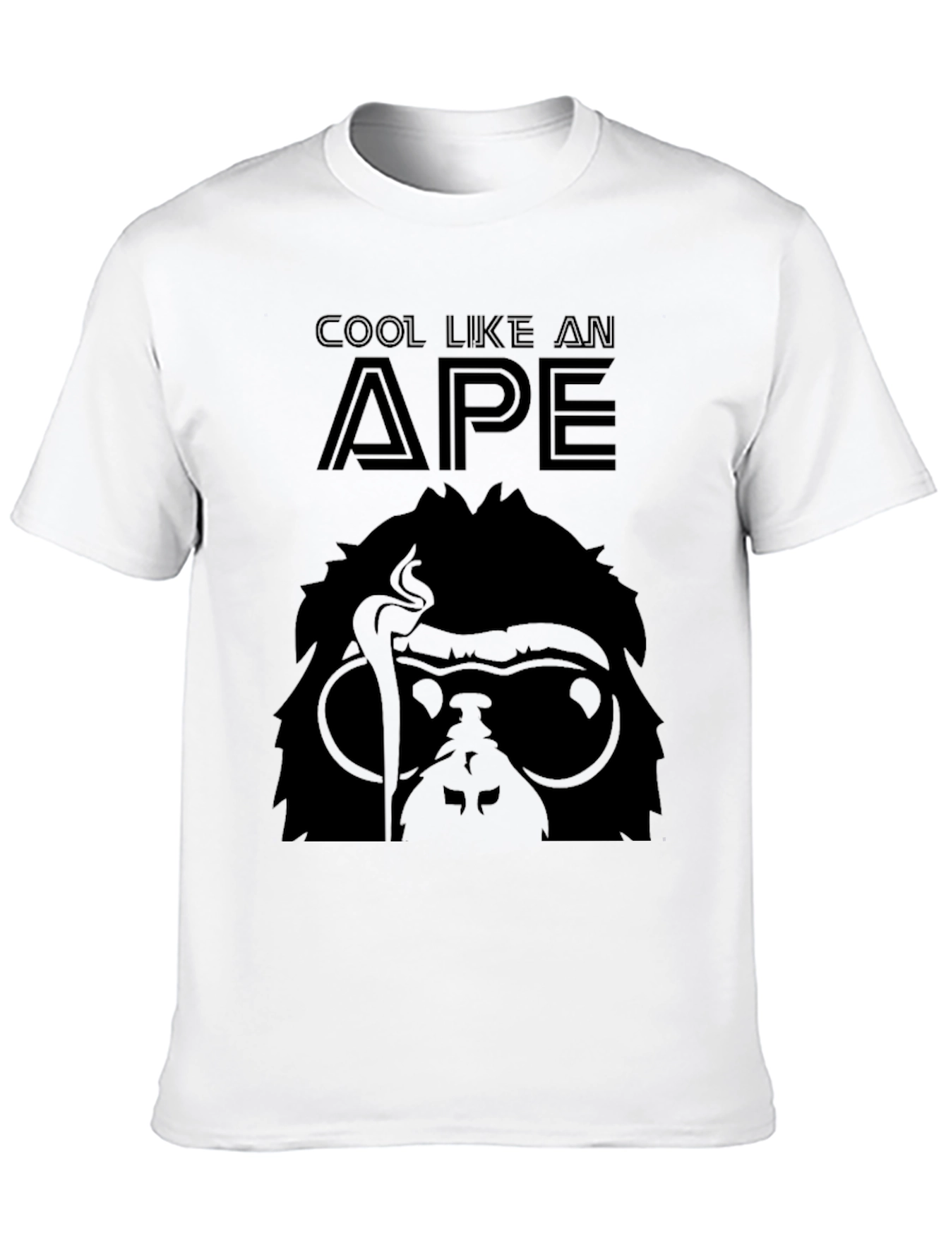 Cool Ape Graphic T-Shirt - Black