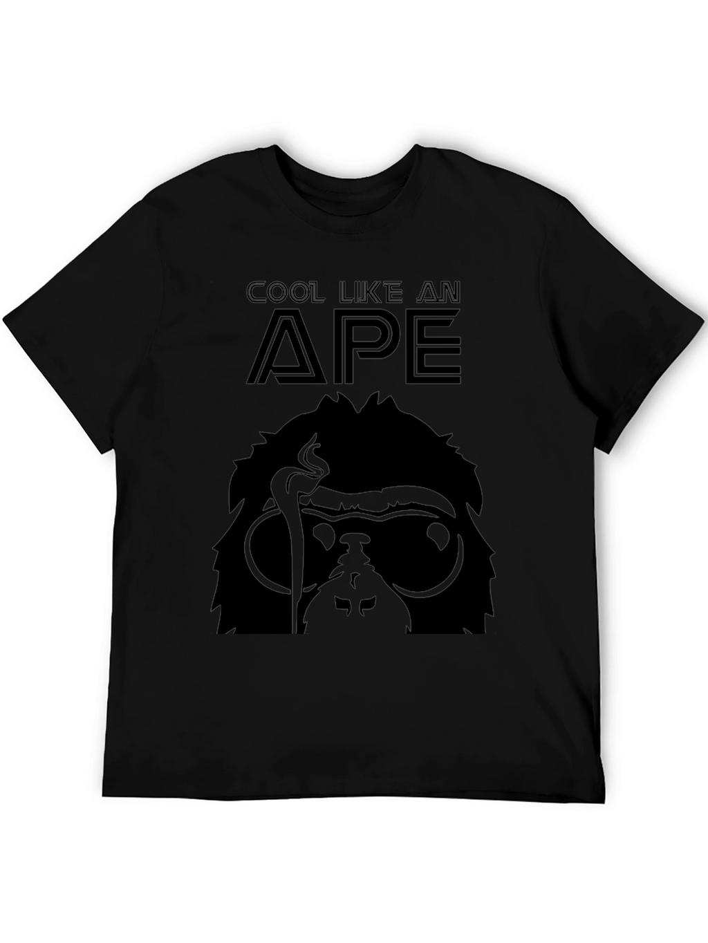 Cool Ape Graphic T-Shirt - Black