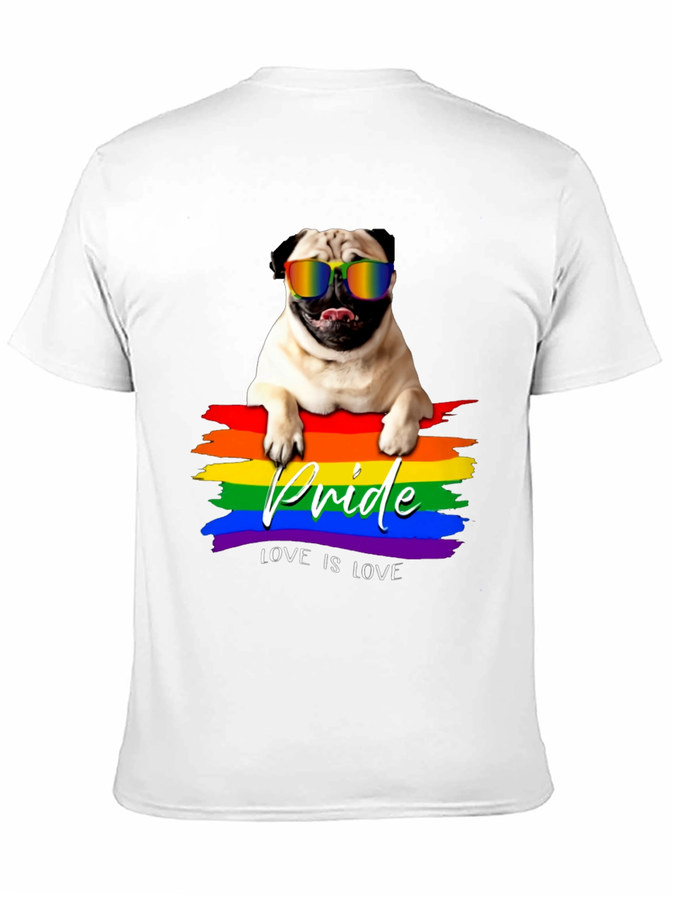 Pug Pride T-Shirt - Love is Love!