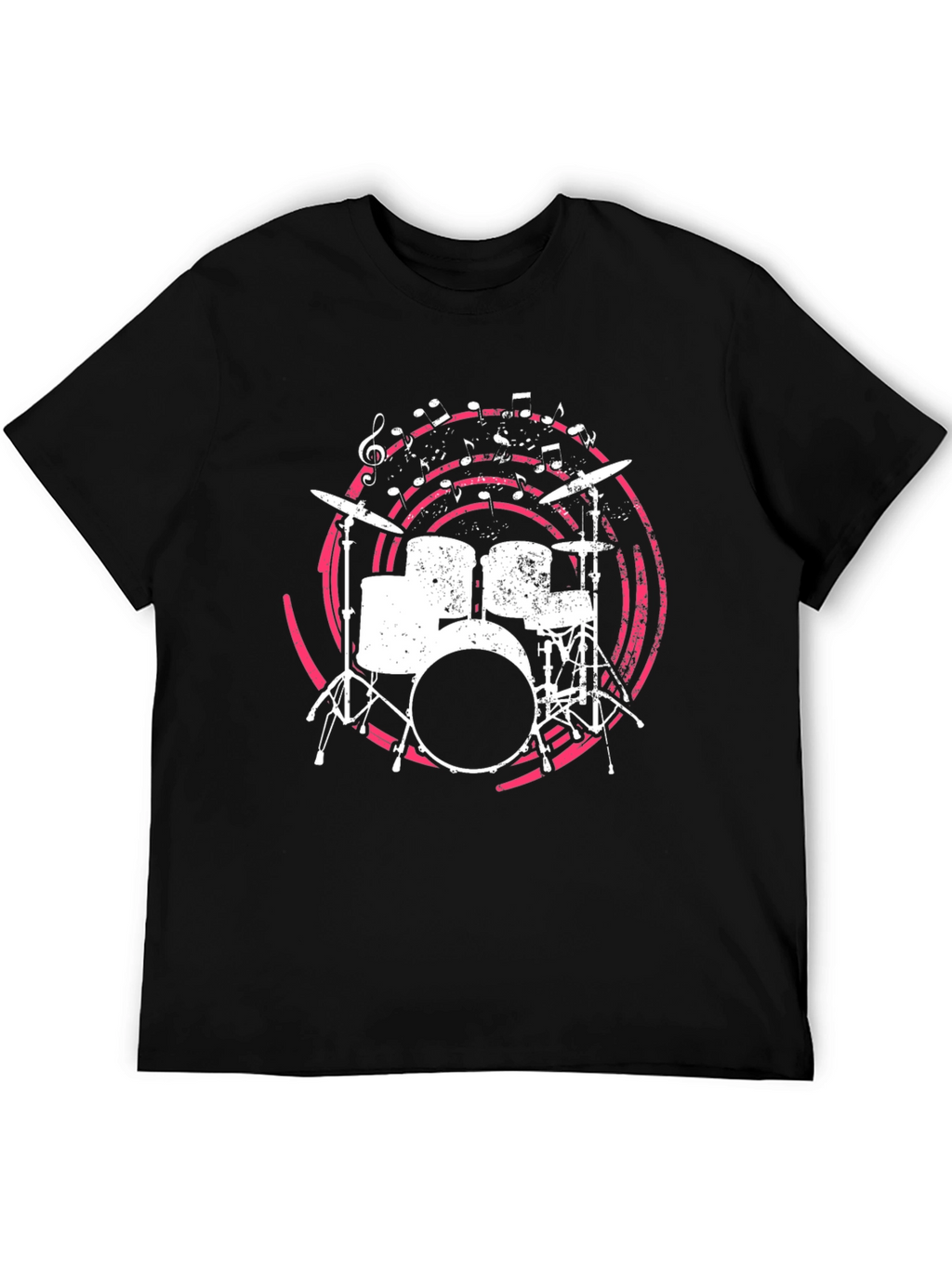 Drum Set Graphic Tee - Music Lovers Shirt