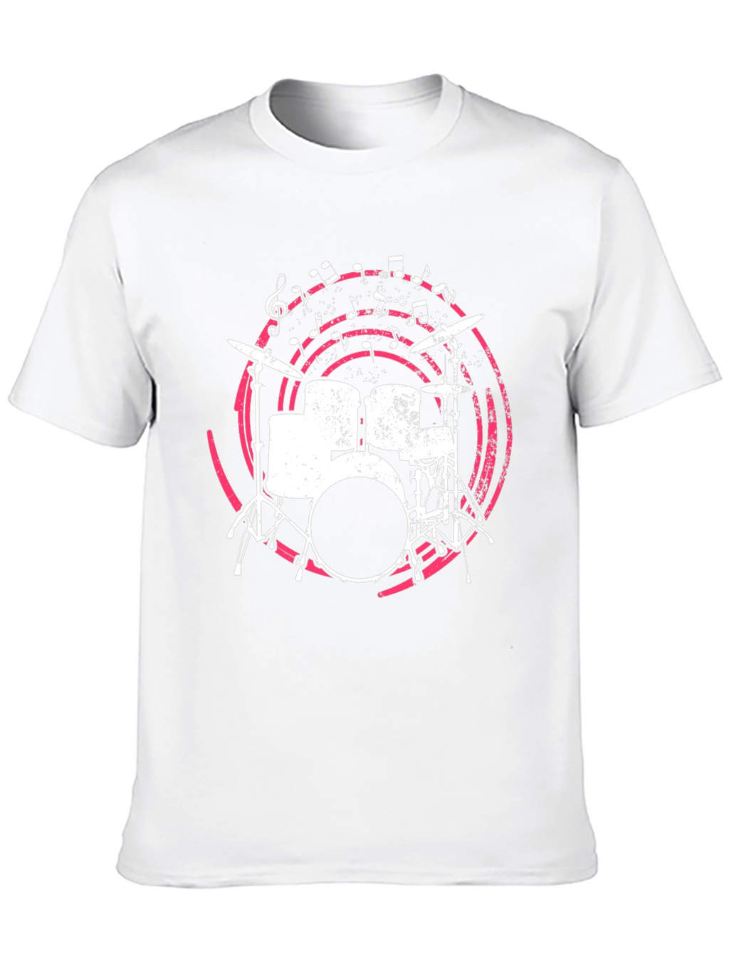Drum Set Graphic Tee - Music Lovers Shirt