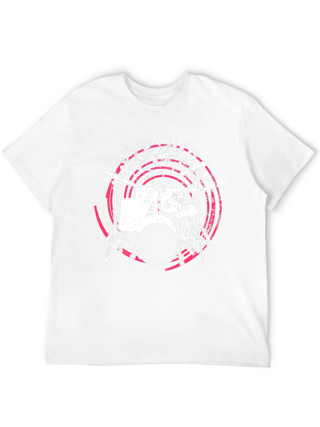 Drum Set Graphic Tee - Music Lovers Shirt
