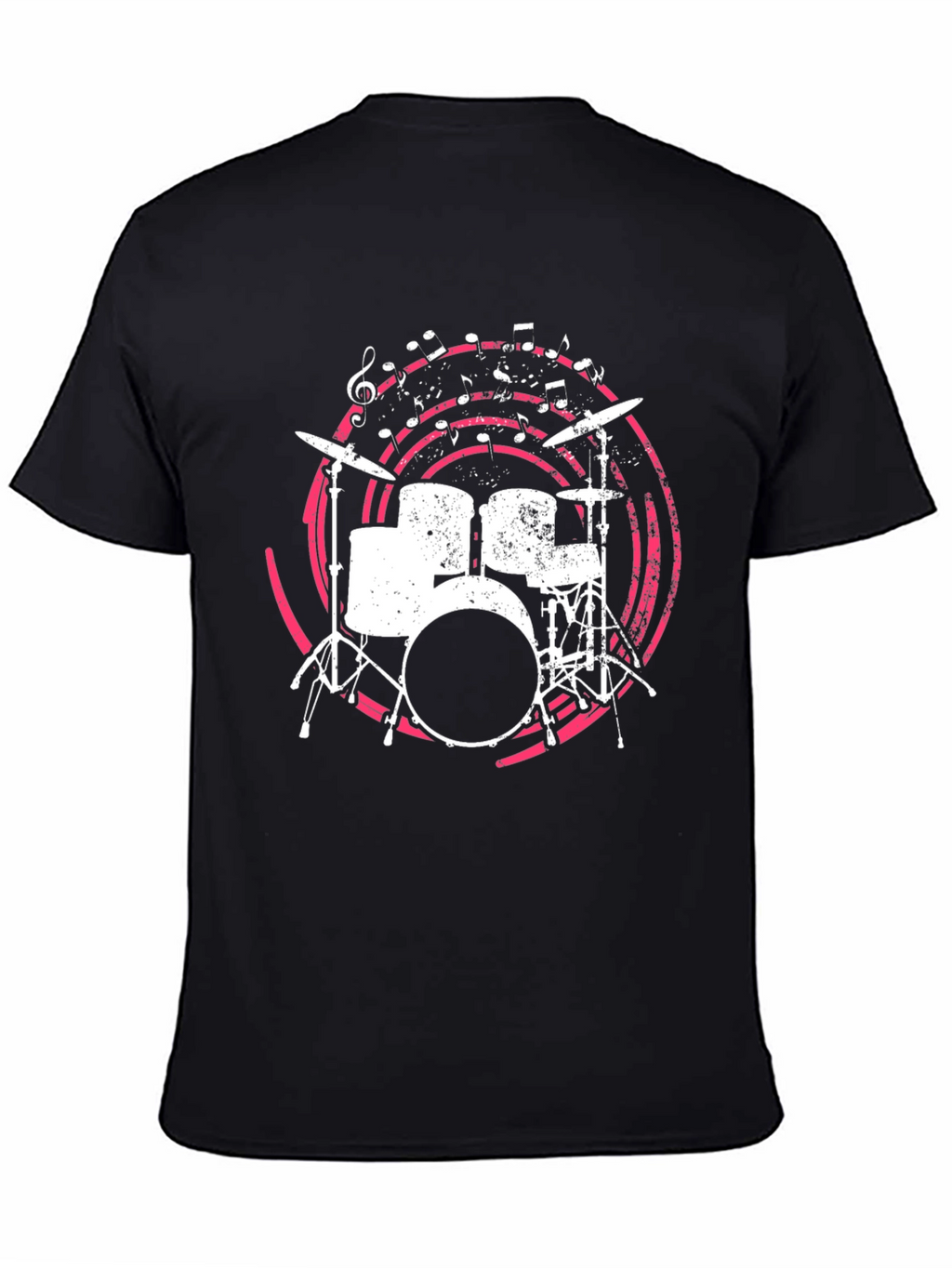 Drum Set Graphic Tee - Music Lovers Shirt