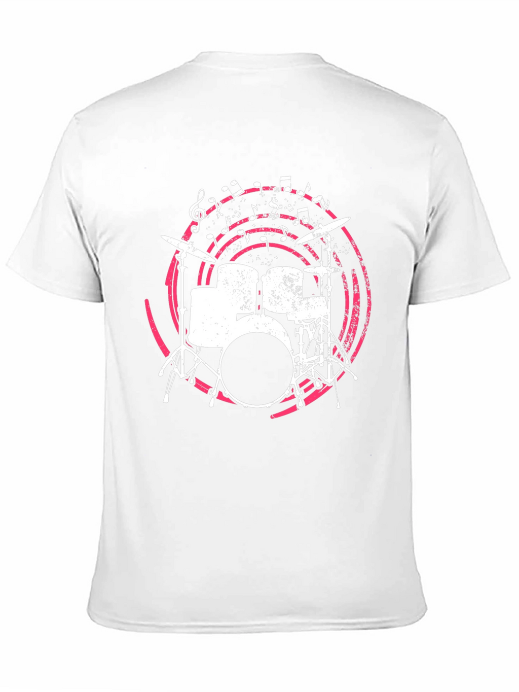 Drum Set Graphic Tee - Music Lovers Shirt