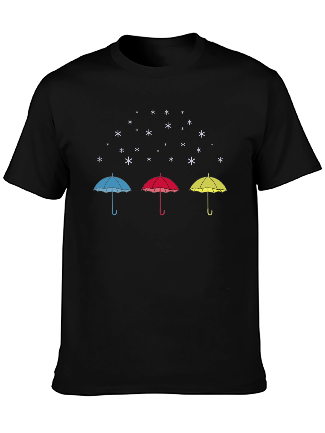 Umbrella Snow T-Shirt - Fun Graphic Tee