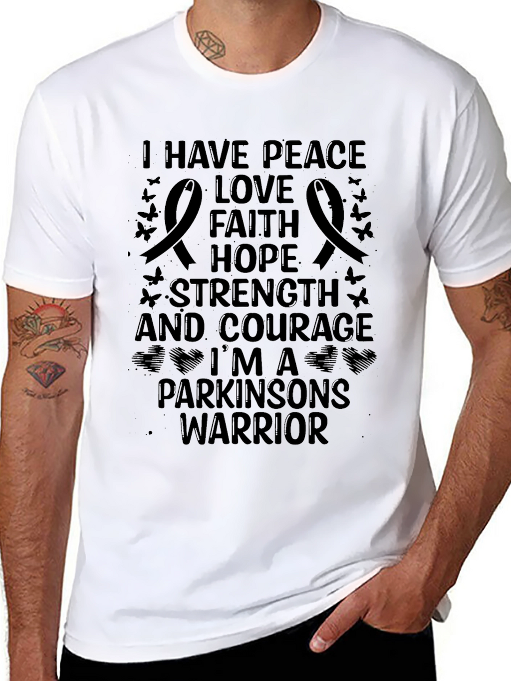 Parkinsons Warrior Black T-Shirt