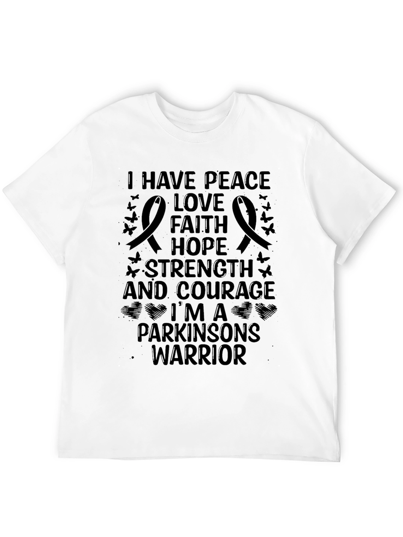 Parkinsons Warrior Black T-Shirt