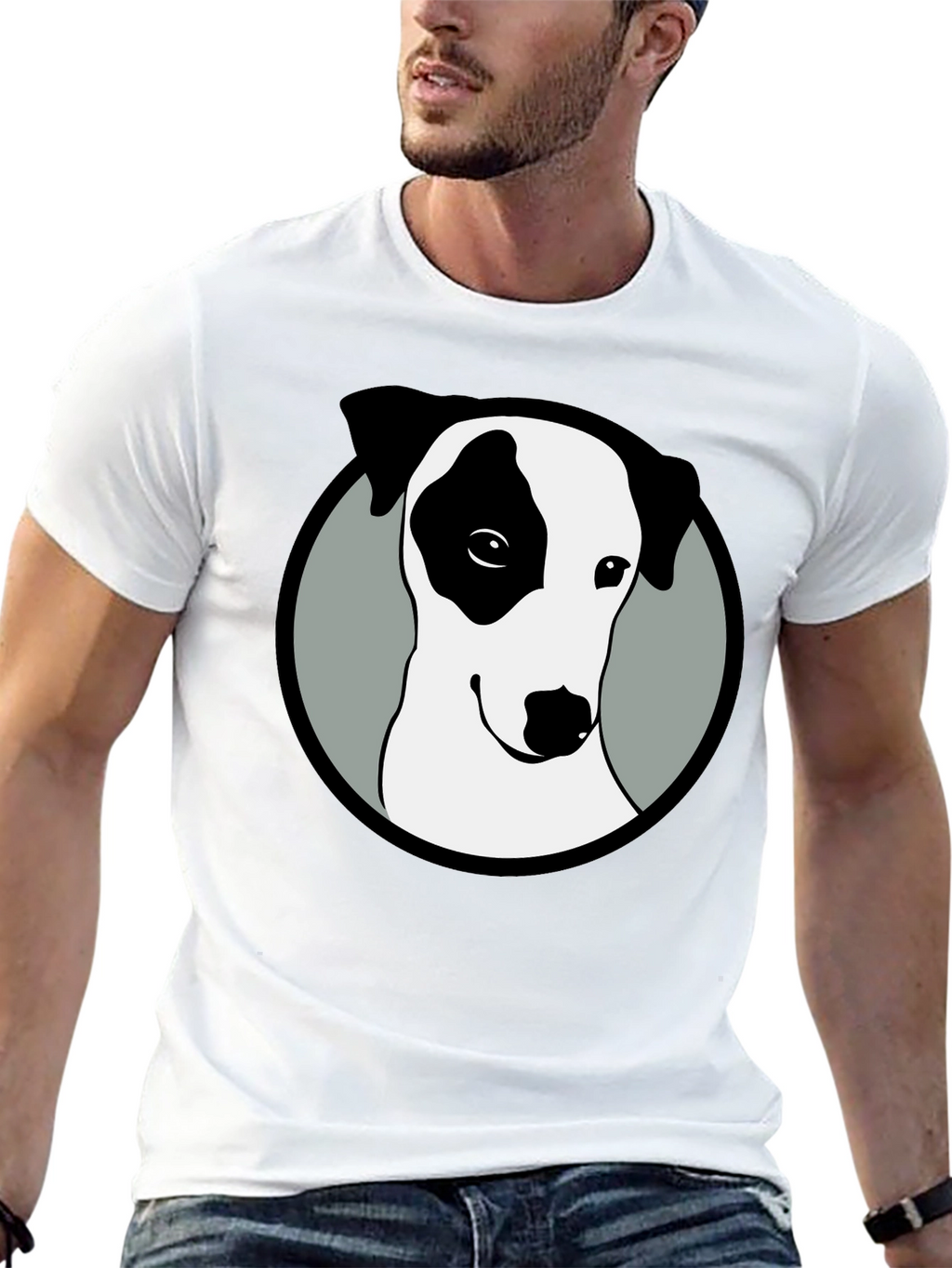 Dog Graphic Black T-Shirt